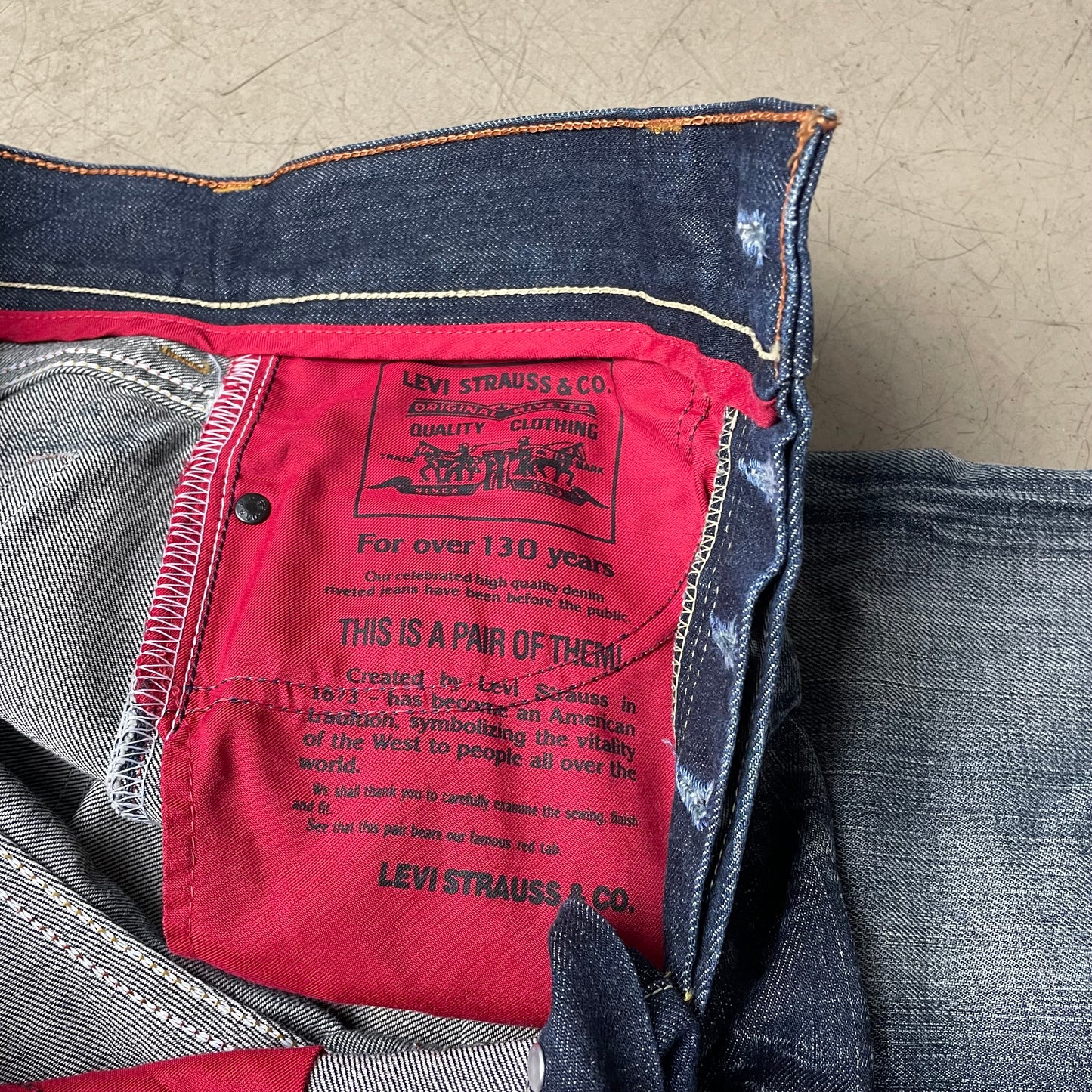 (L) Rare Faded Levi’s 512 Bootcut Jeanshose blau W34/L32
