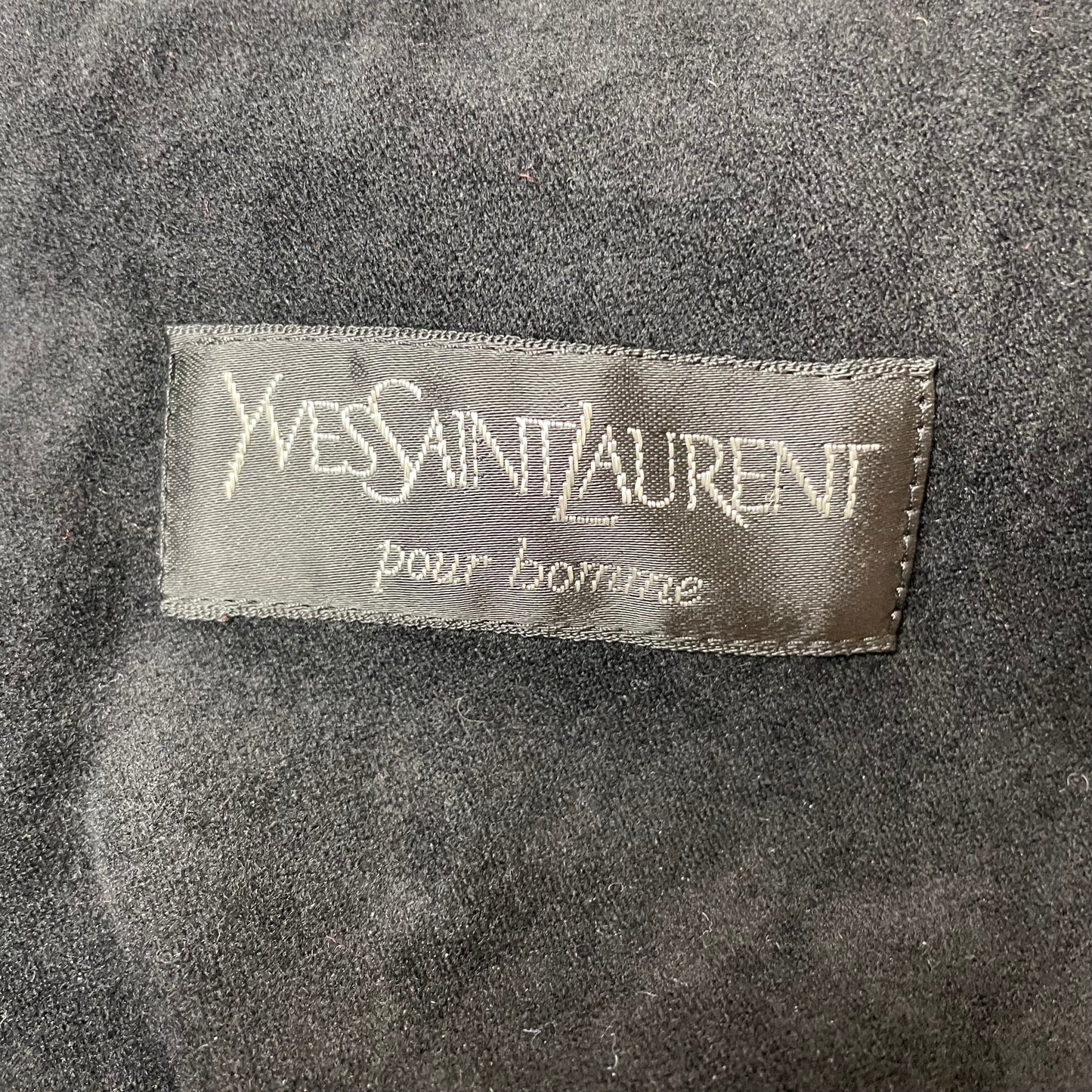 (XL) Vintage Yves Saint Laurent Homme Wollmantel Schurwolle grau Gr.50