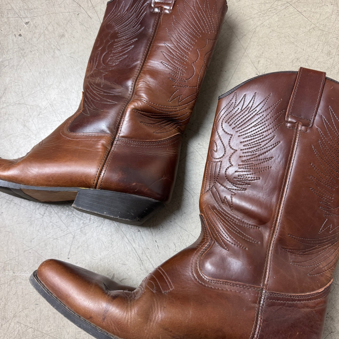 (44) Echtleder Cowboy Boots