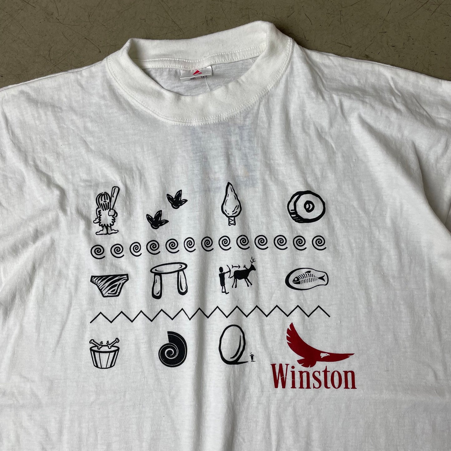 (XXL) Winston Print Tshirt weiß