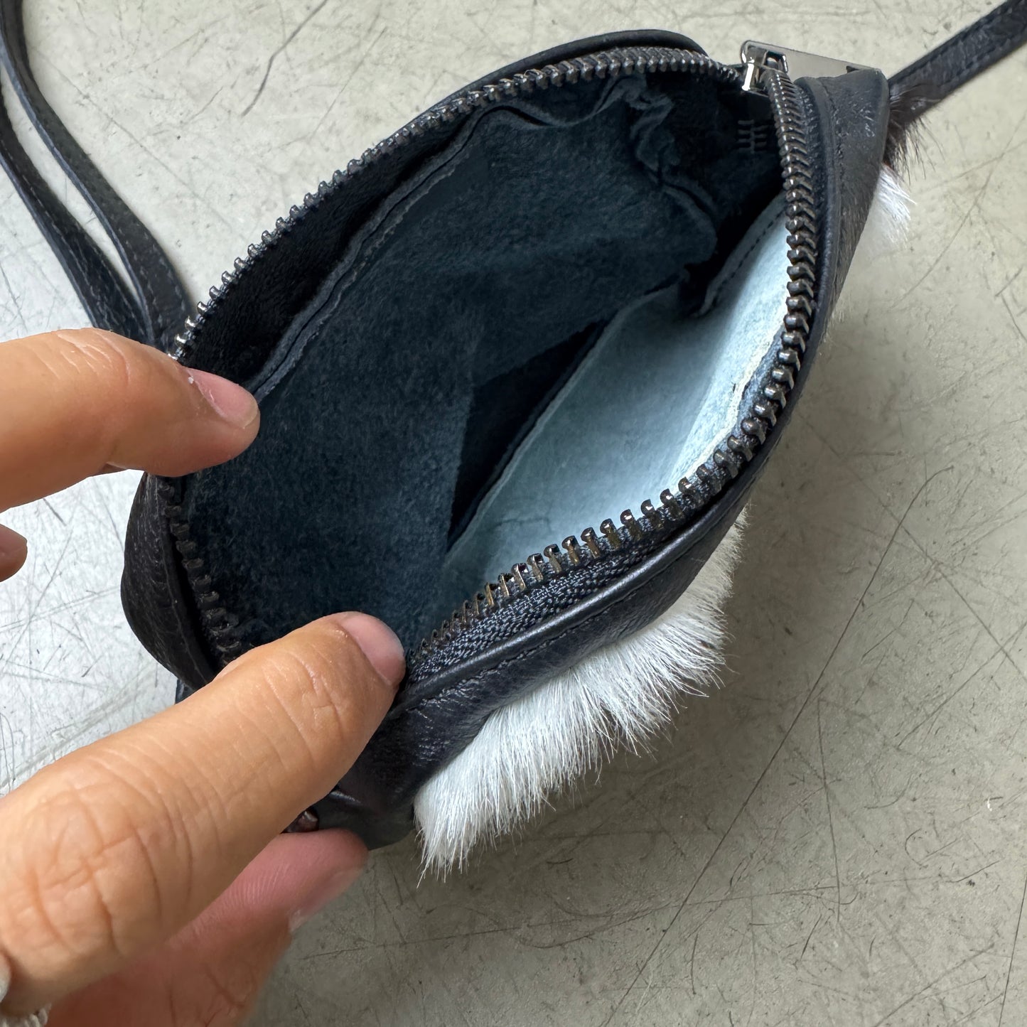 Mini Cow Hide / Kuhfell Side Bag Wallet