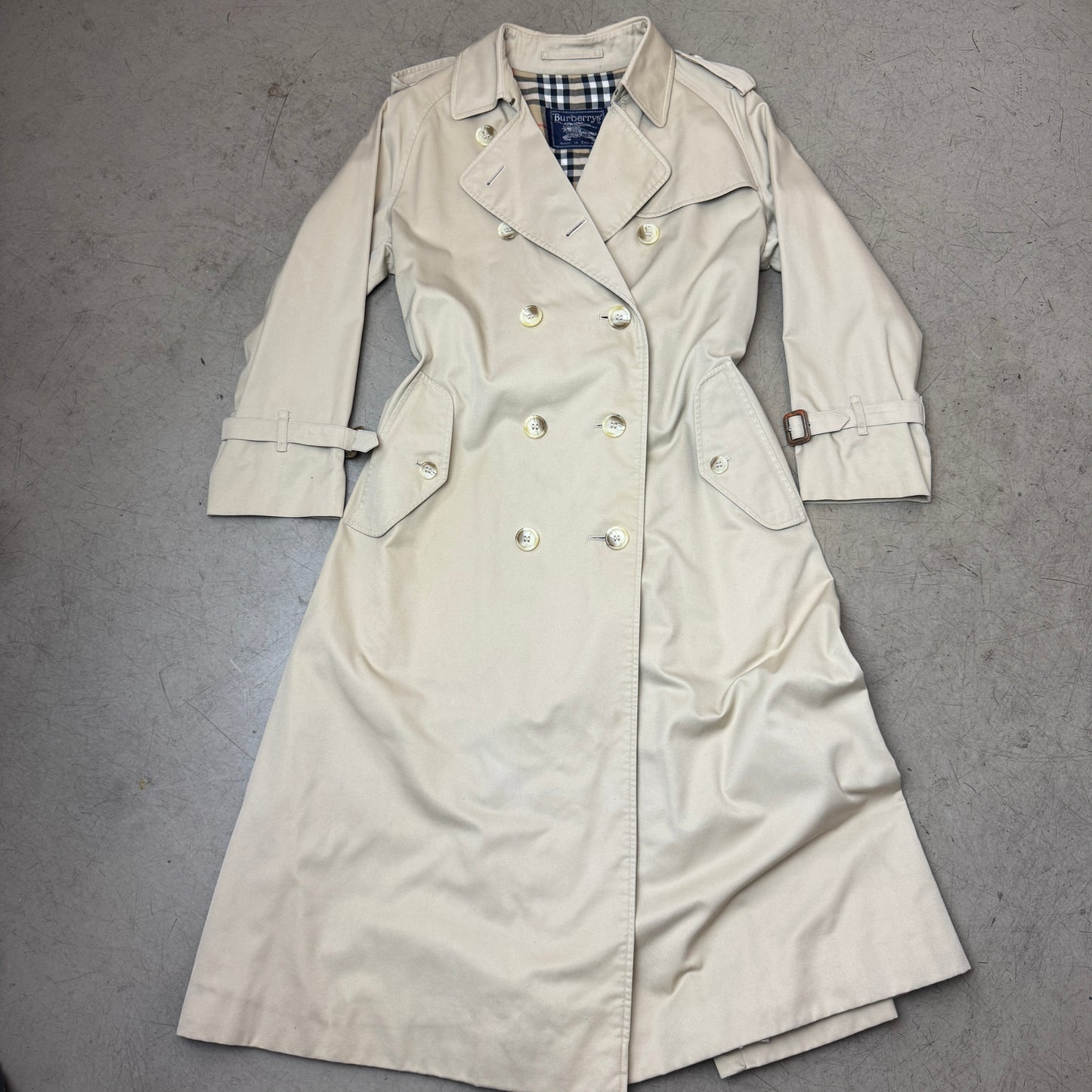 (WMN S-M) 1980s Burberrys Trench Coat