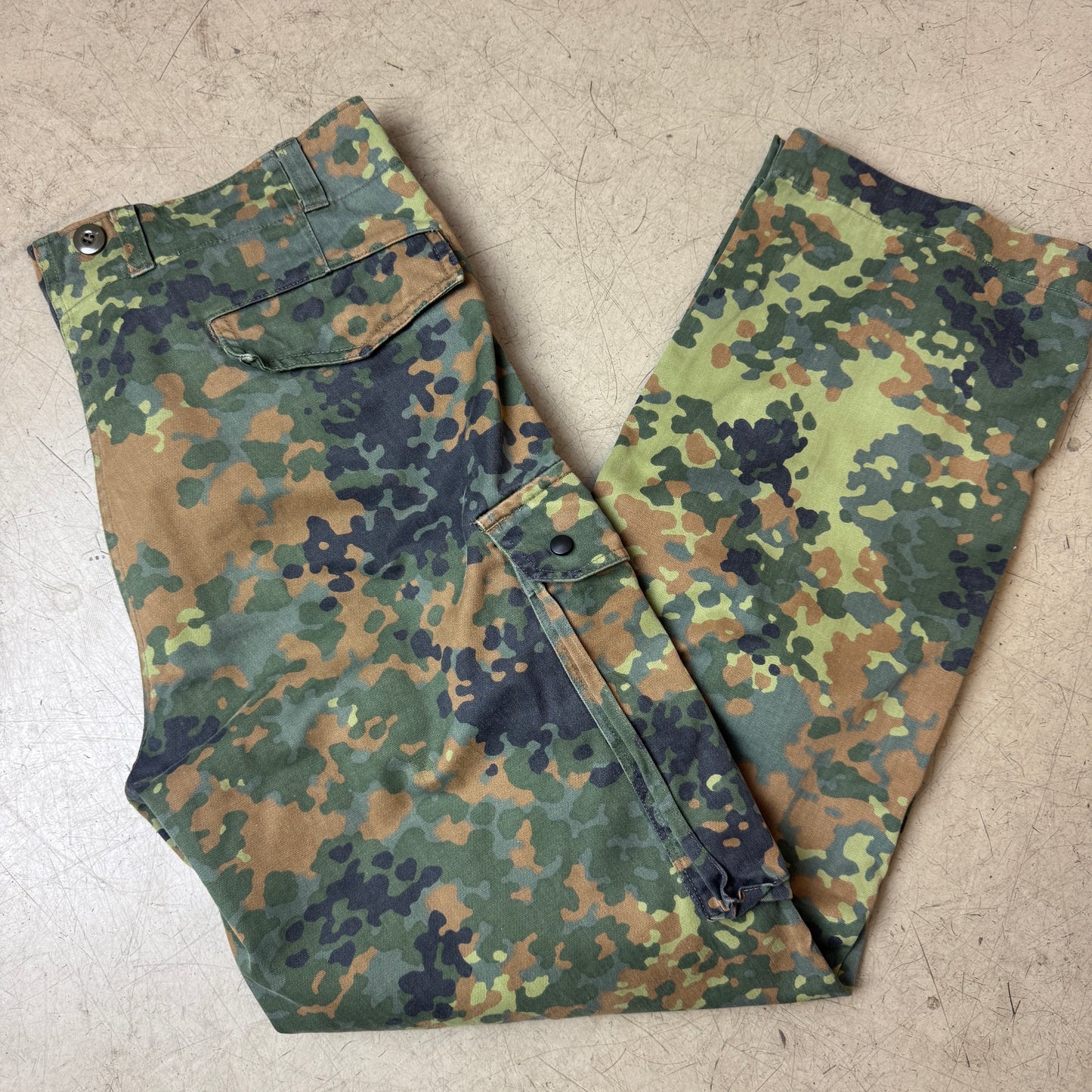 (XL) Army Cargo Camo Pants Flecktarn grün braun