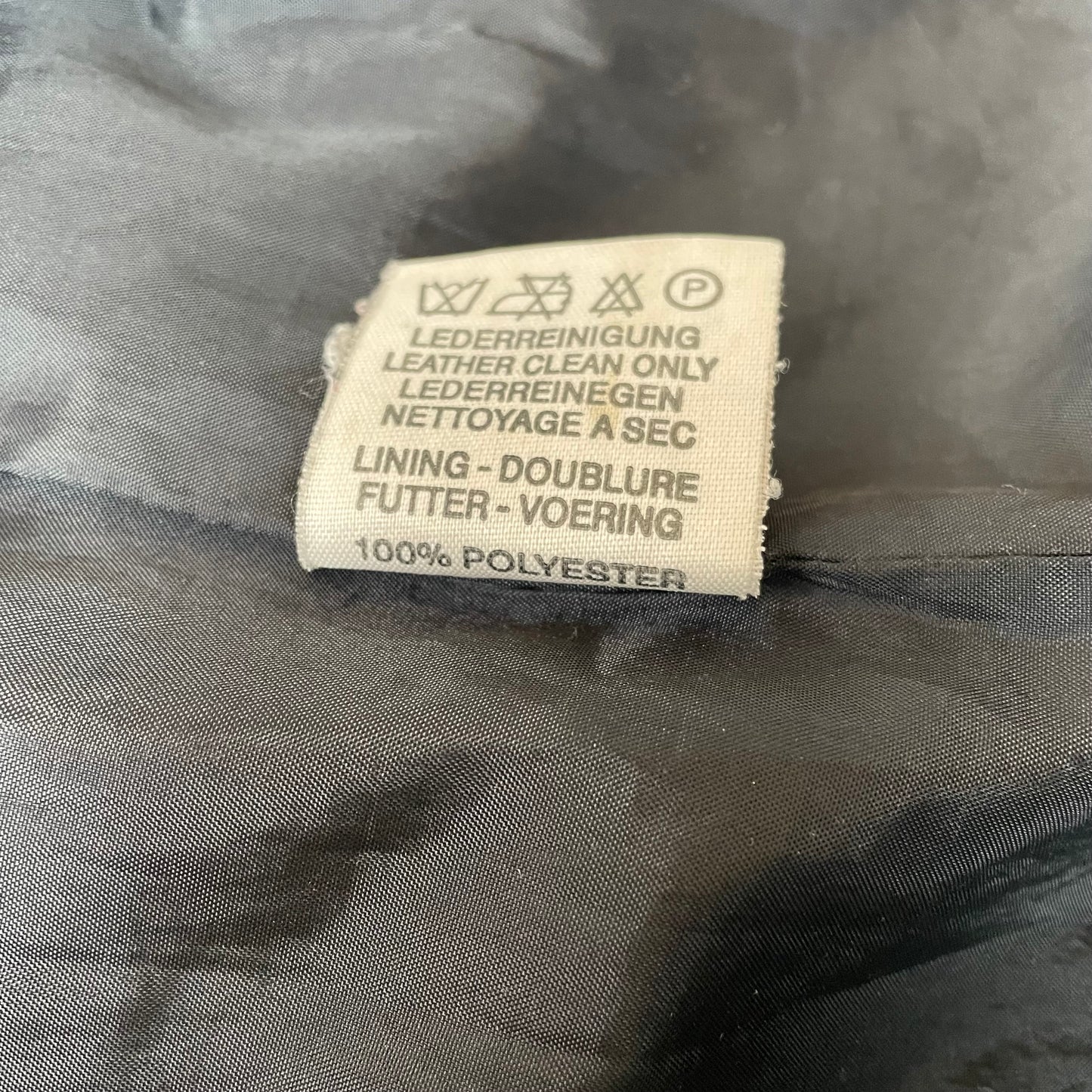 (L) Leder Biker Jacke faded schwarz