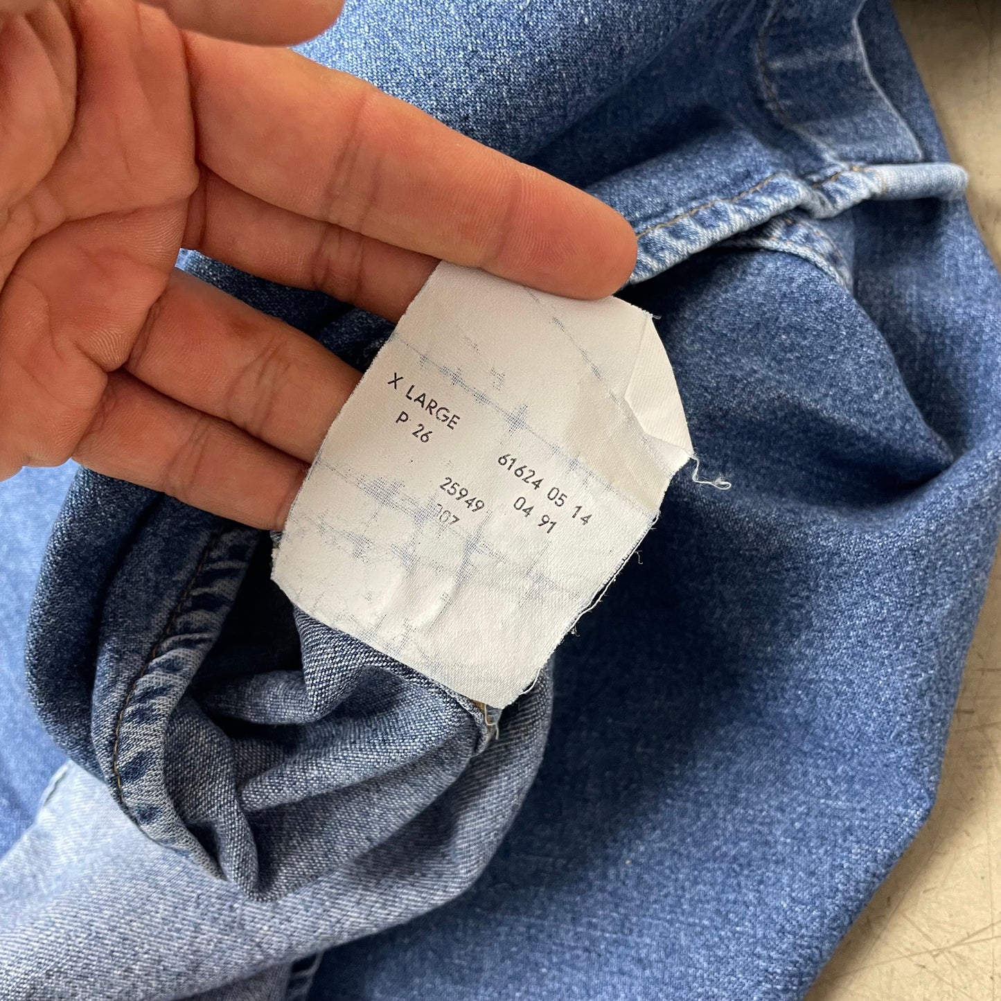 (XL) 1990s Levi’s Jeanshemd Denim Blau Western