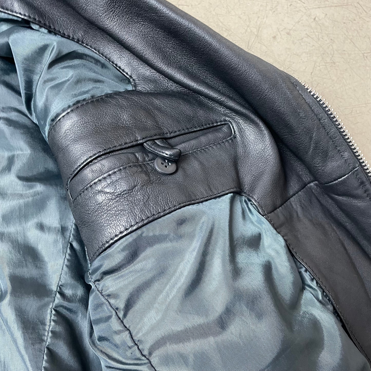 (M) J.Lindeberg Biker Lederjacke schwarz