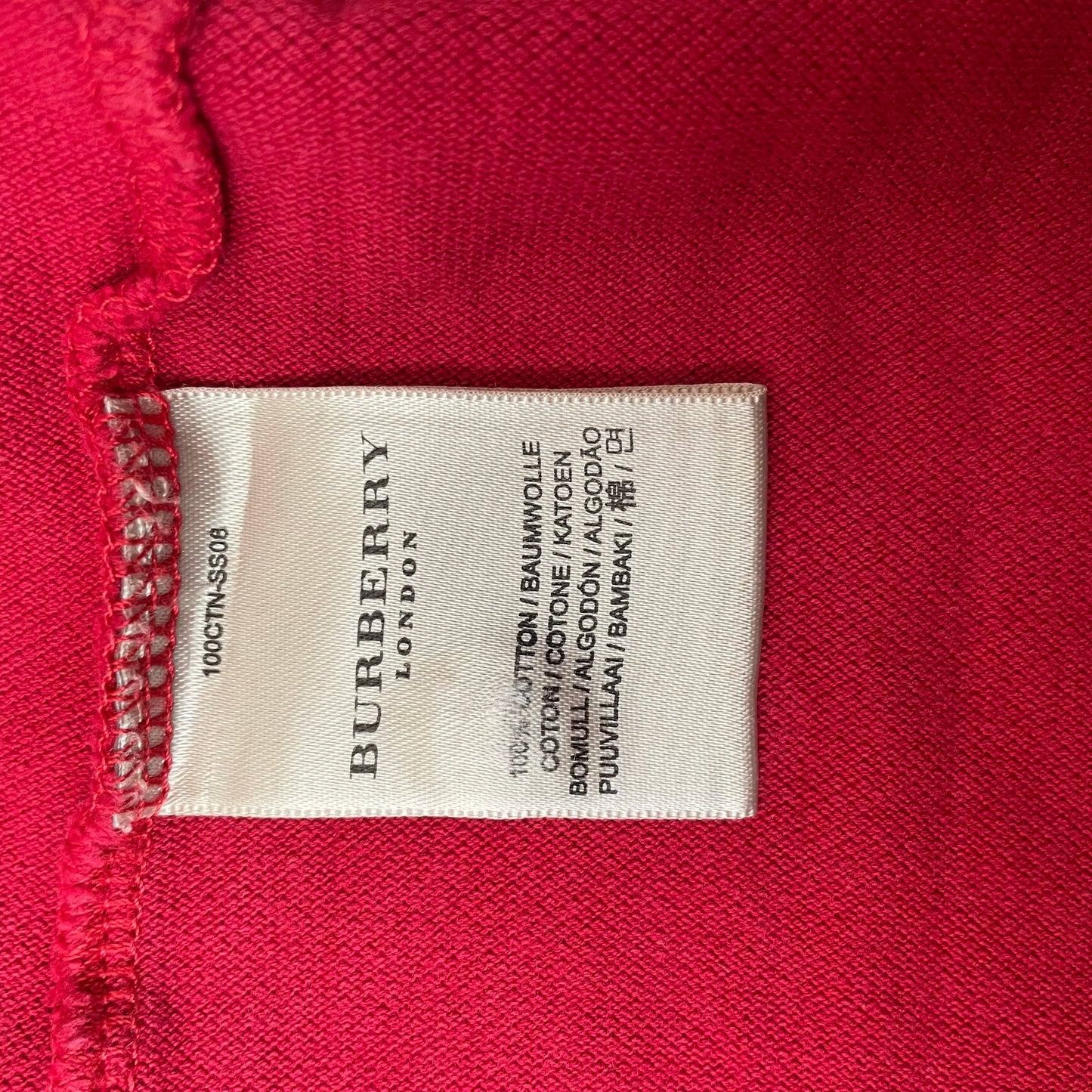 (M) Burberry Polo Tshirt Herren rot