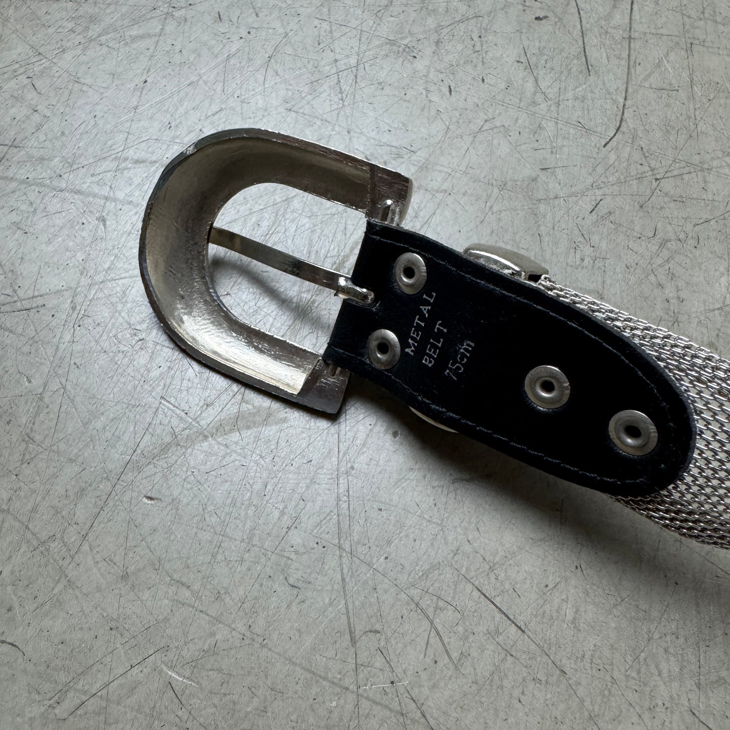 Rare Vintage Full Metall Gürtel 91cm