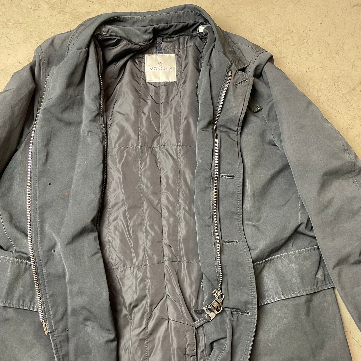 (M) Moncler Mantel Jacke lang schwarz
