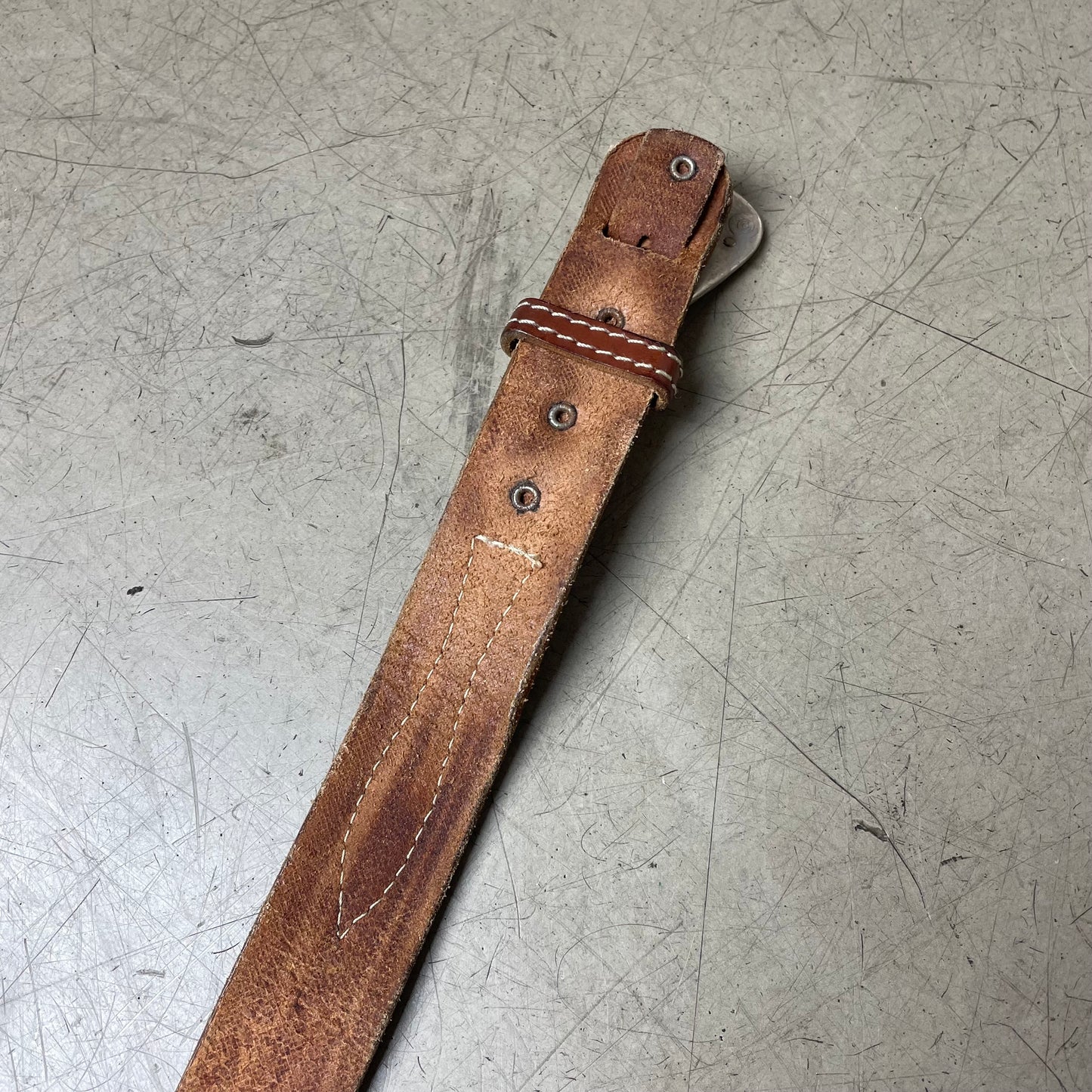 Vintage Western Ledergürtel braun 100cm