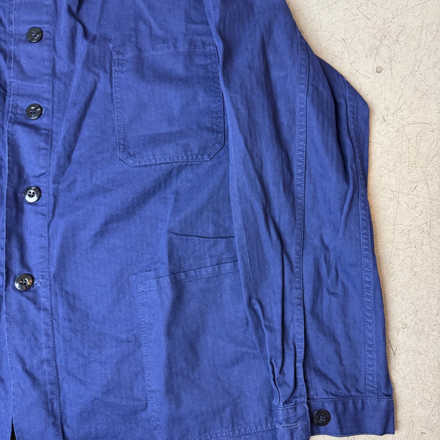 (L) French Work Shirt blau