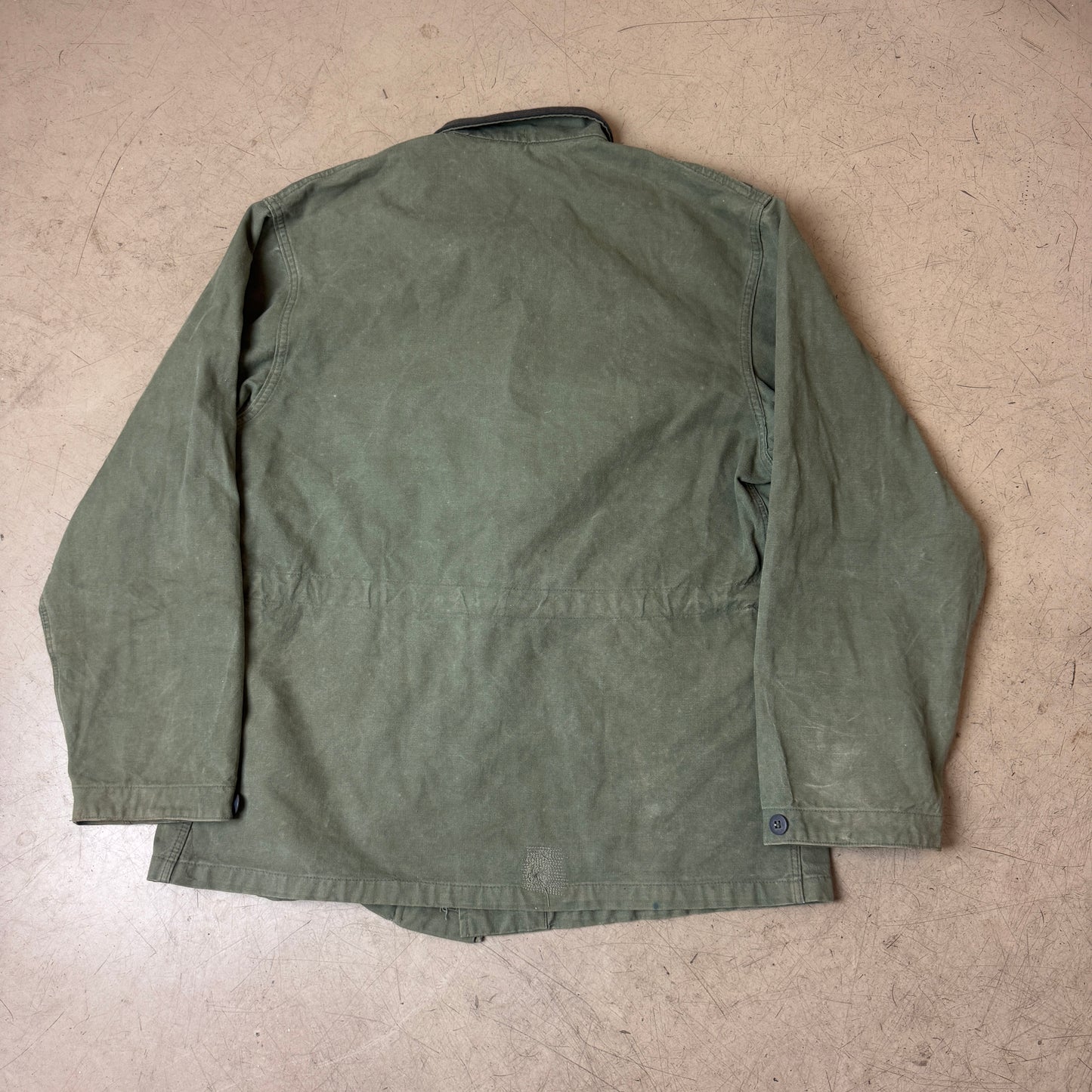 (L) Vintage DDR Army Work Jacket