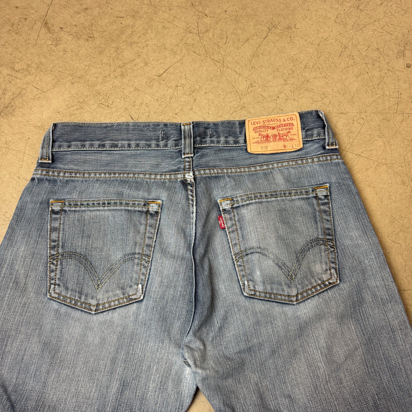 (L) Levi’s 512 Bootcut Jeanshose Faded blau W34/L32