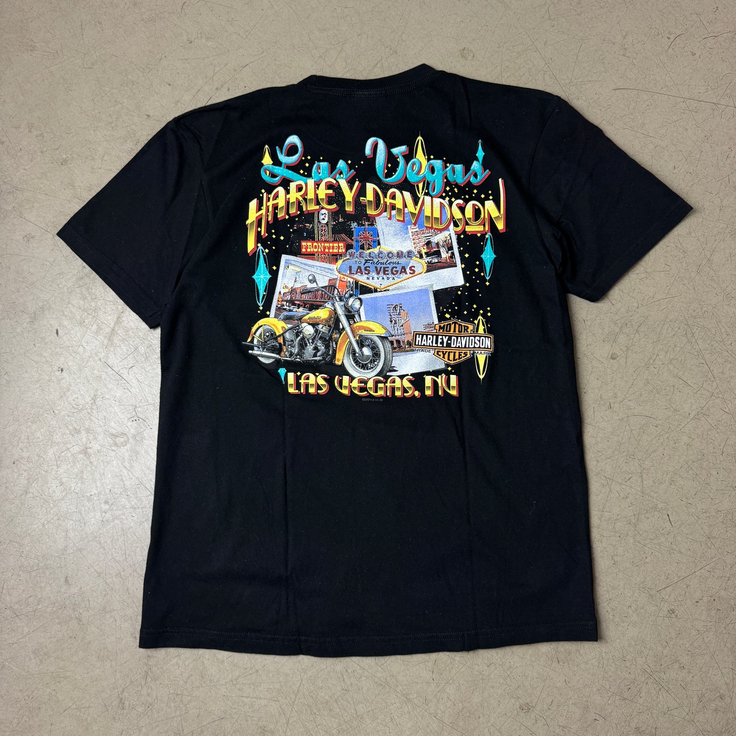 (L) Harley Davidson Las Vegas Biker T-Shirt 2010