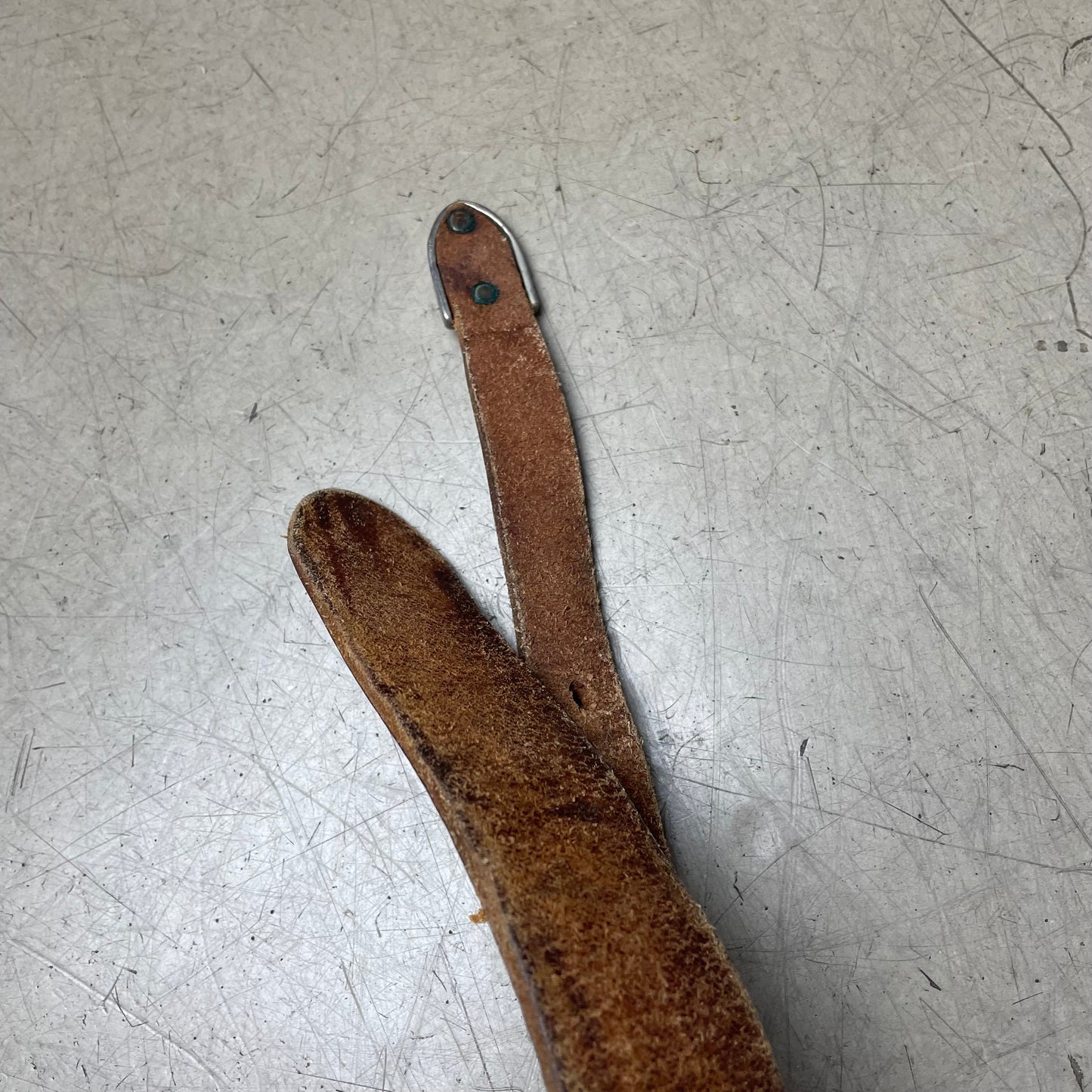 Vintage Western Ledergürtel braun 100cm