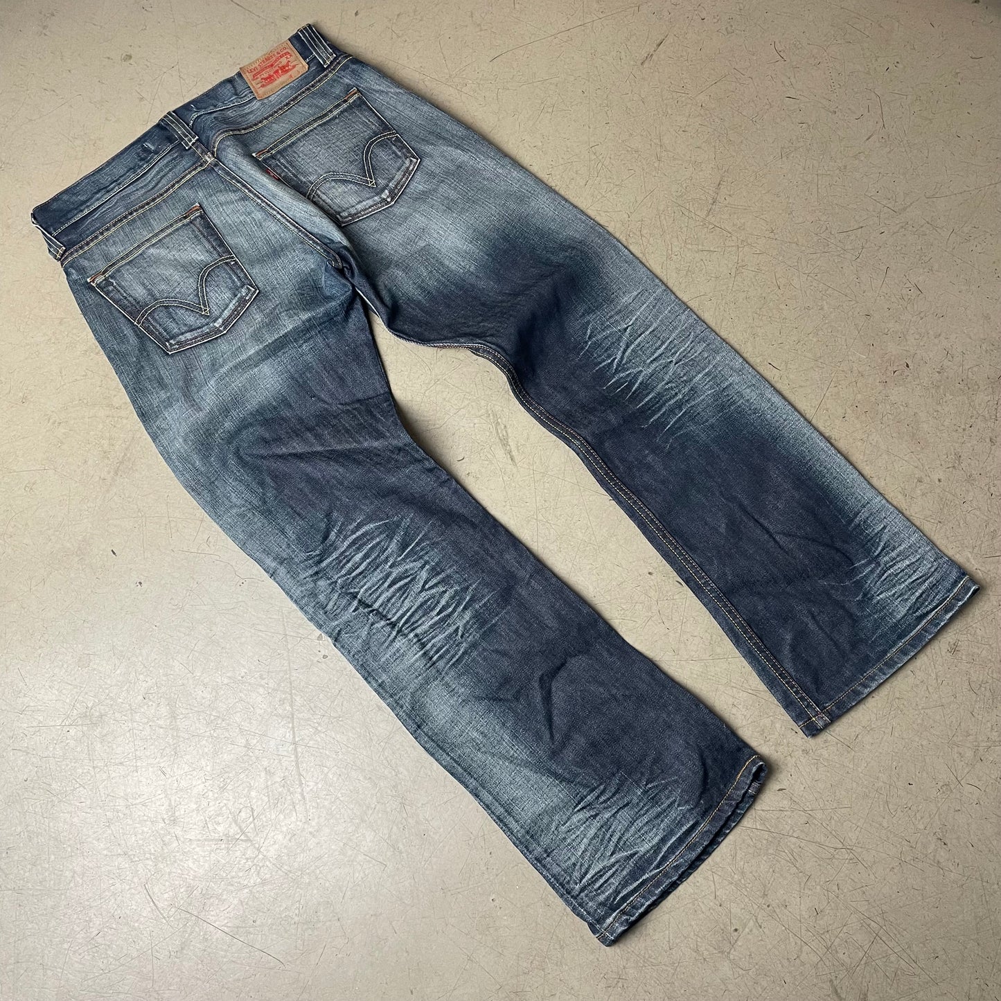 (L) Rare Faded Levi’s 512 Bootcut Jeanshose blau W34/L32