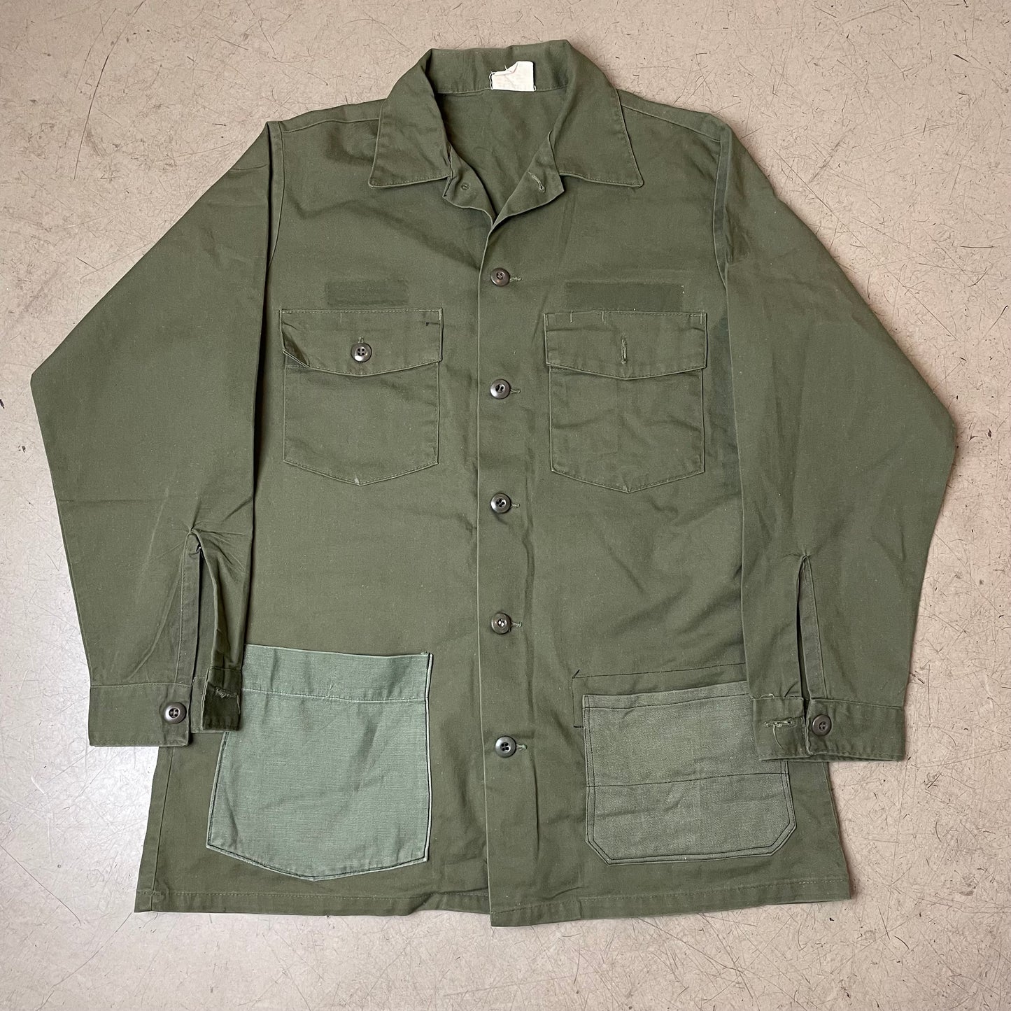 (L) 1980s OG507 US Army Hemd grün
