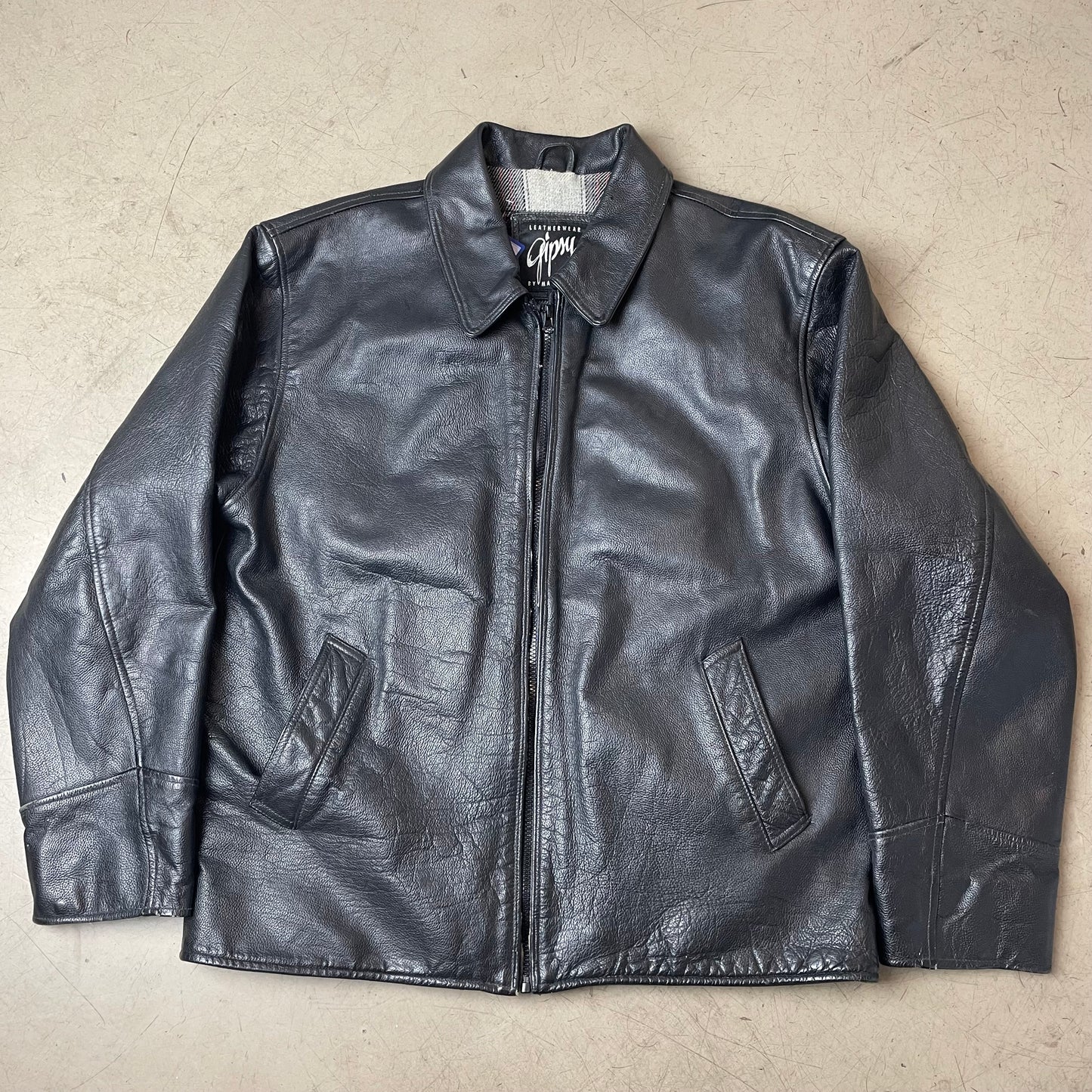 (XL) Gipsy Lederjacke schwarz