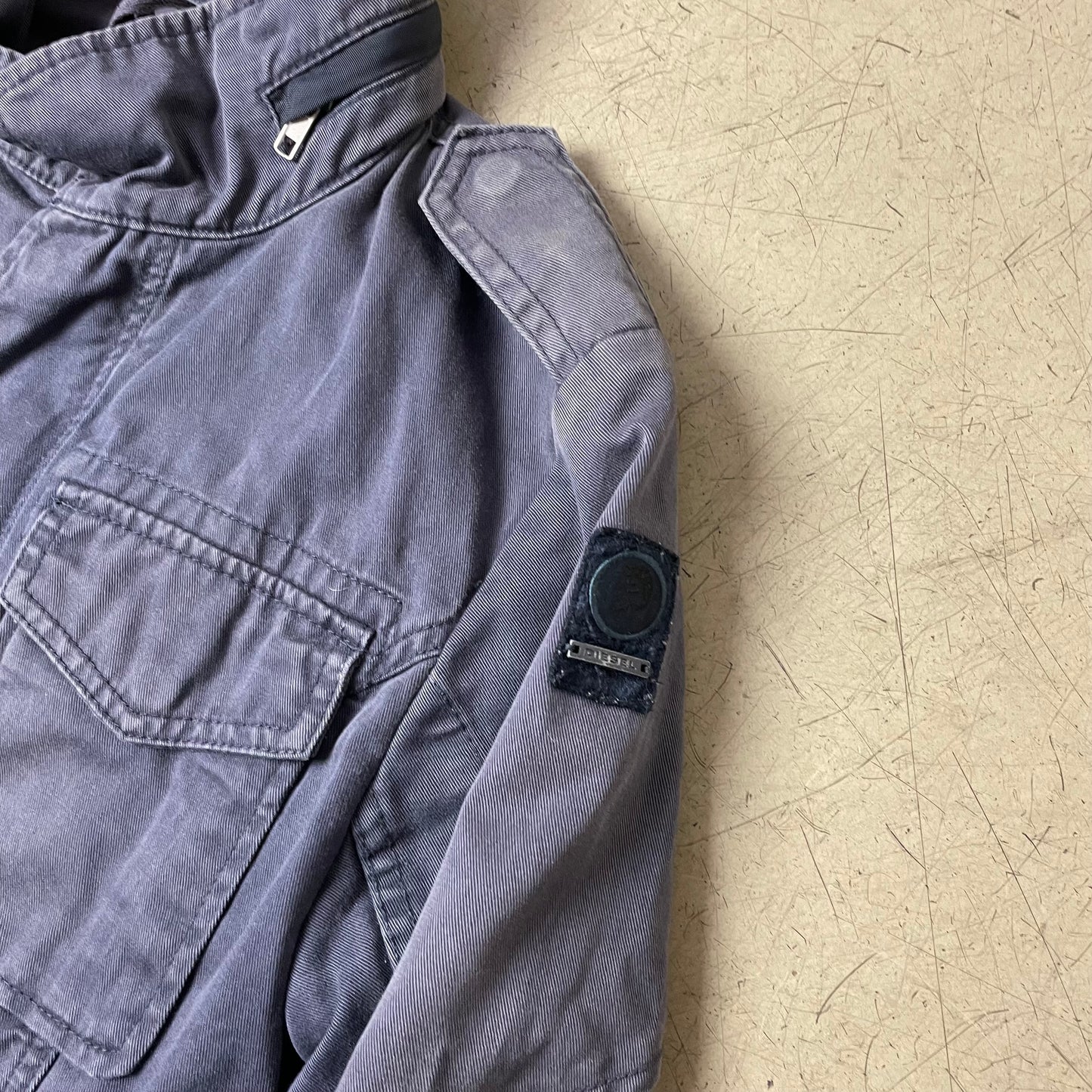 (S) Diesel Army Cotton Jacket faded blau