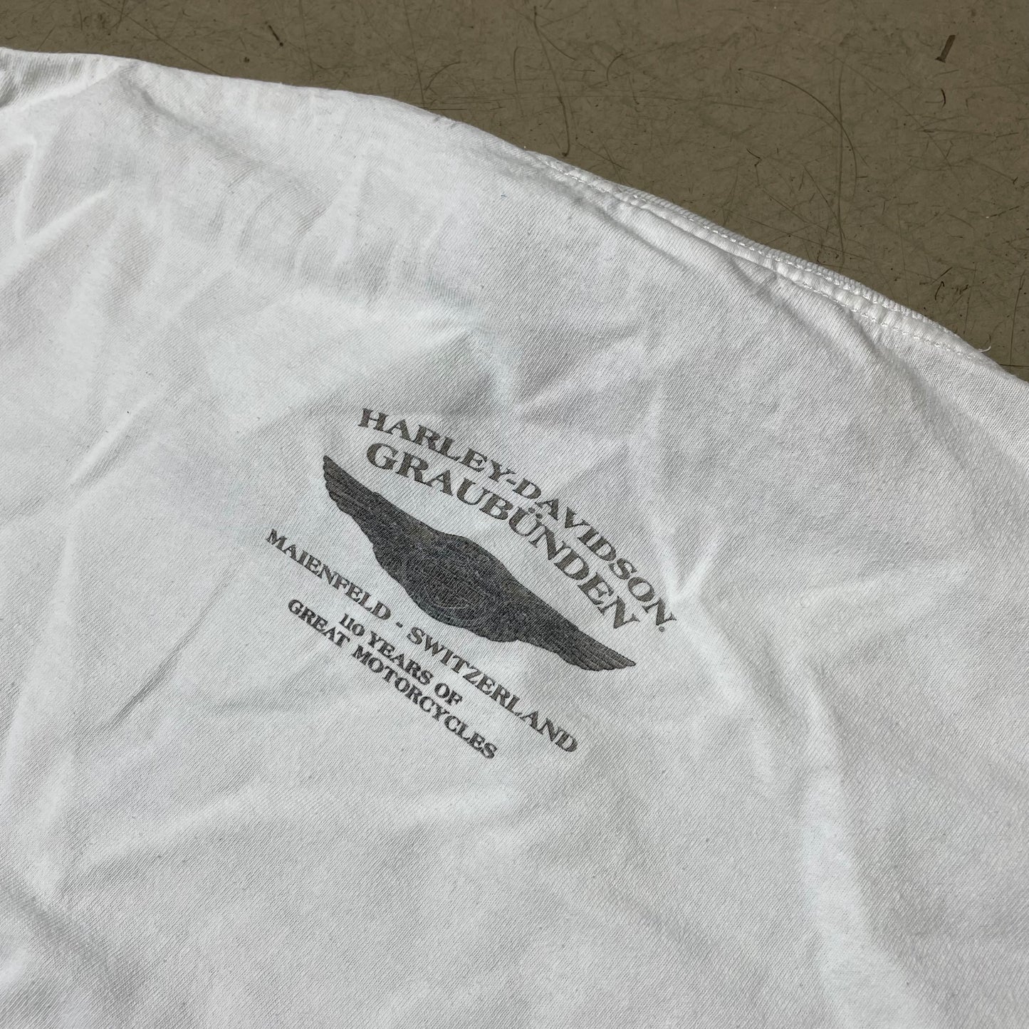 (XL) Harley Davidson 110th Anniversary Biker Tshirt weiß