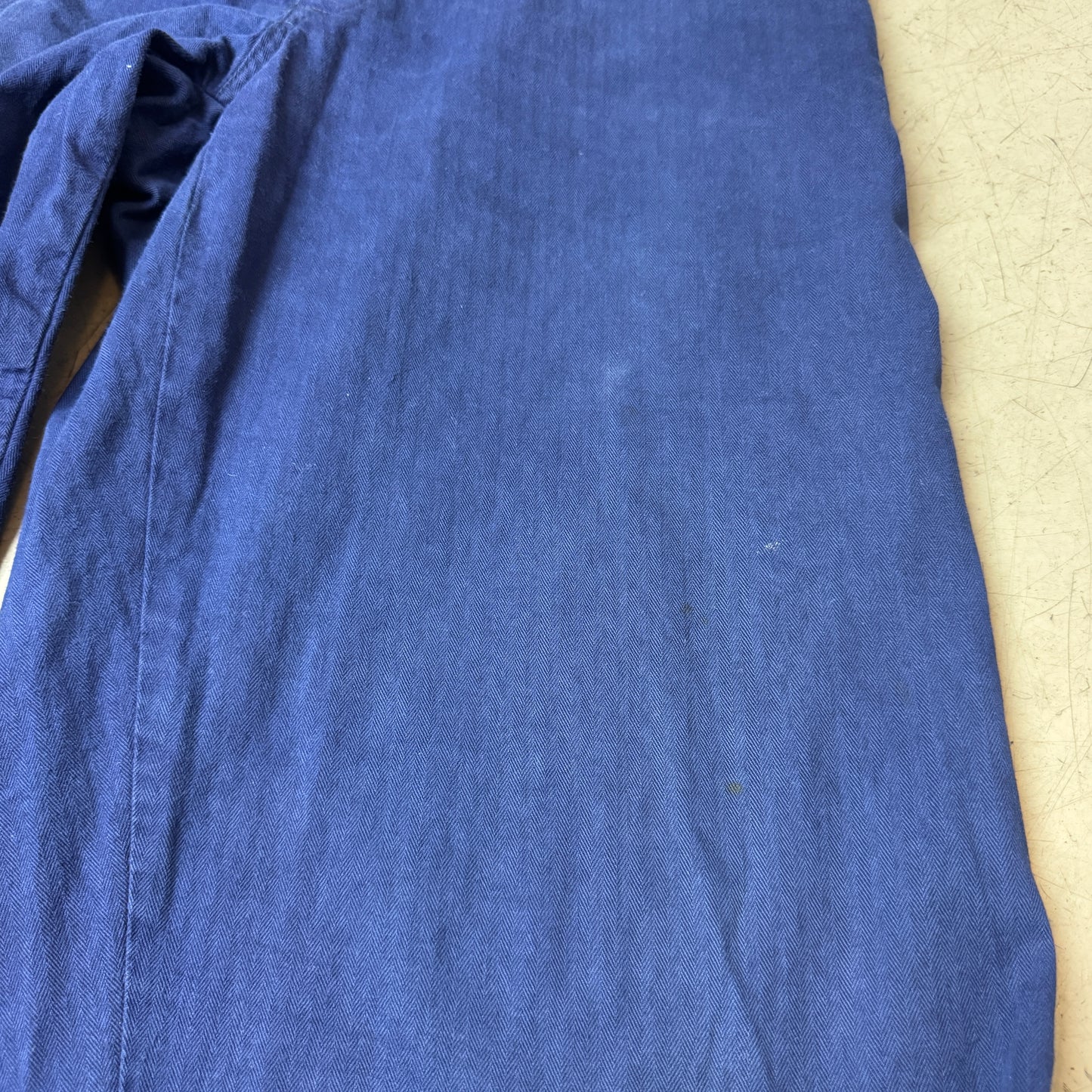 (M-L) French Work Pants blau