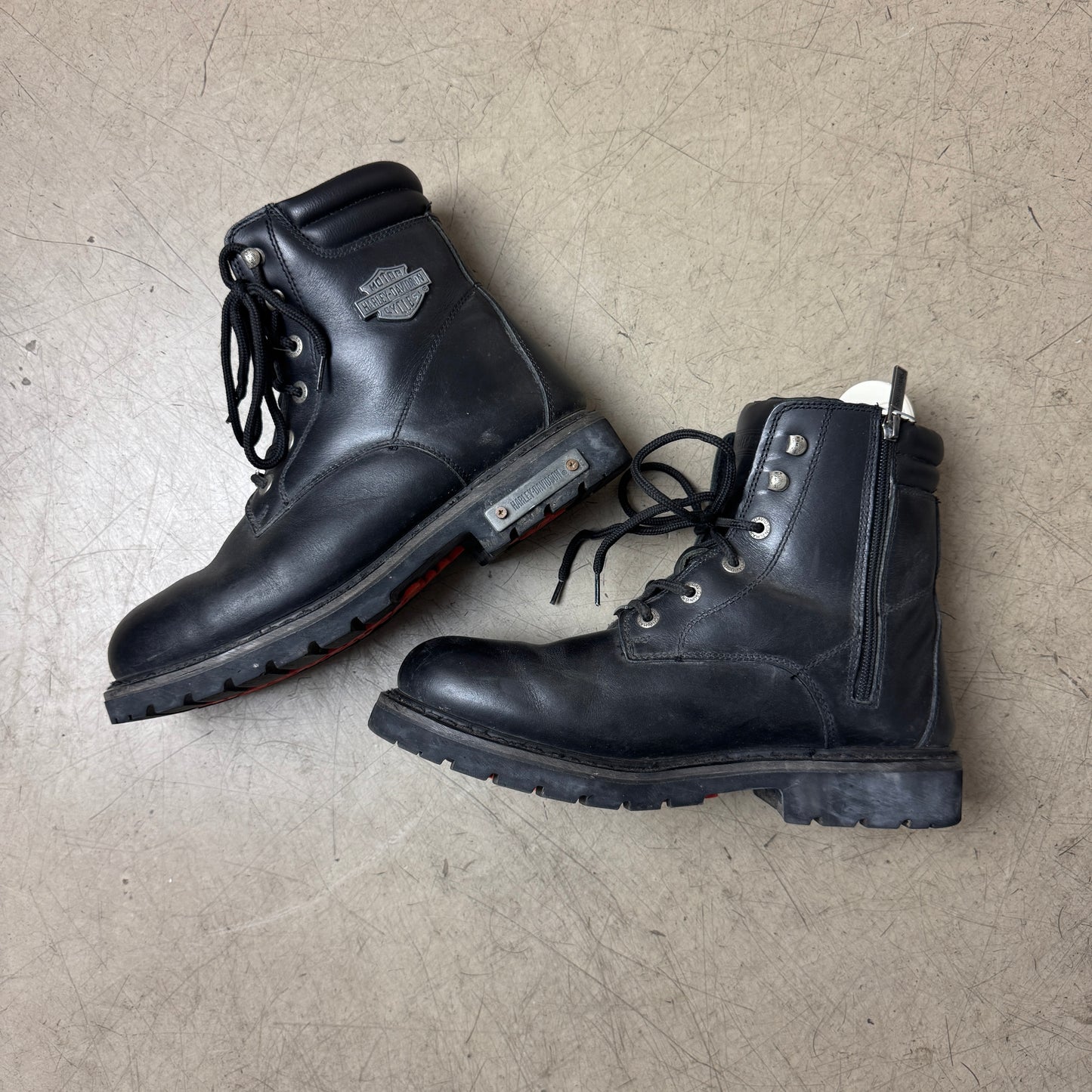 (44) Harley Davidson Echtleder Biker Boots