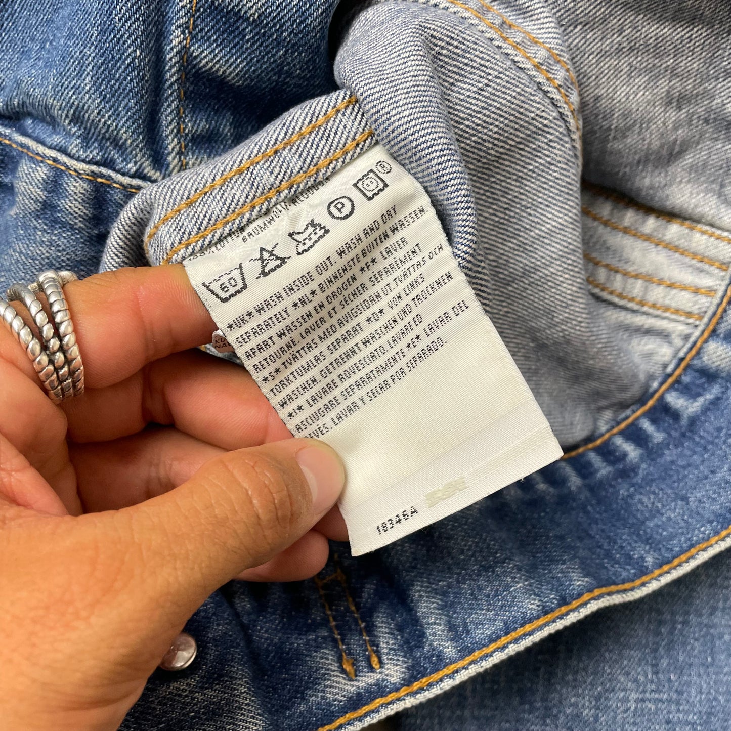 (L-XL) Levi’s Jeansjacke blau