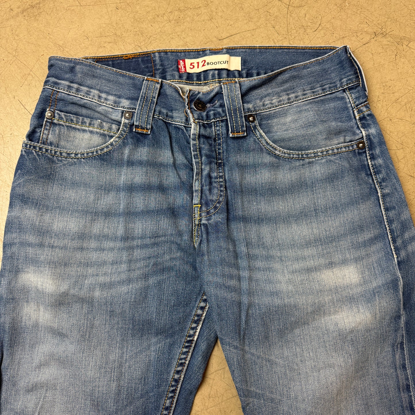 (M) Levi’s 512 Bootcut Jeanshose Flare Faded Blau W29/L32