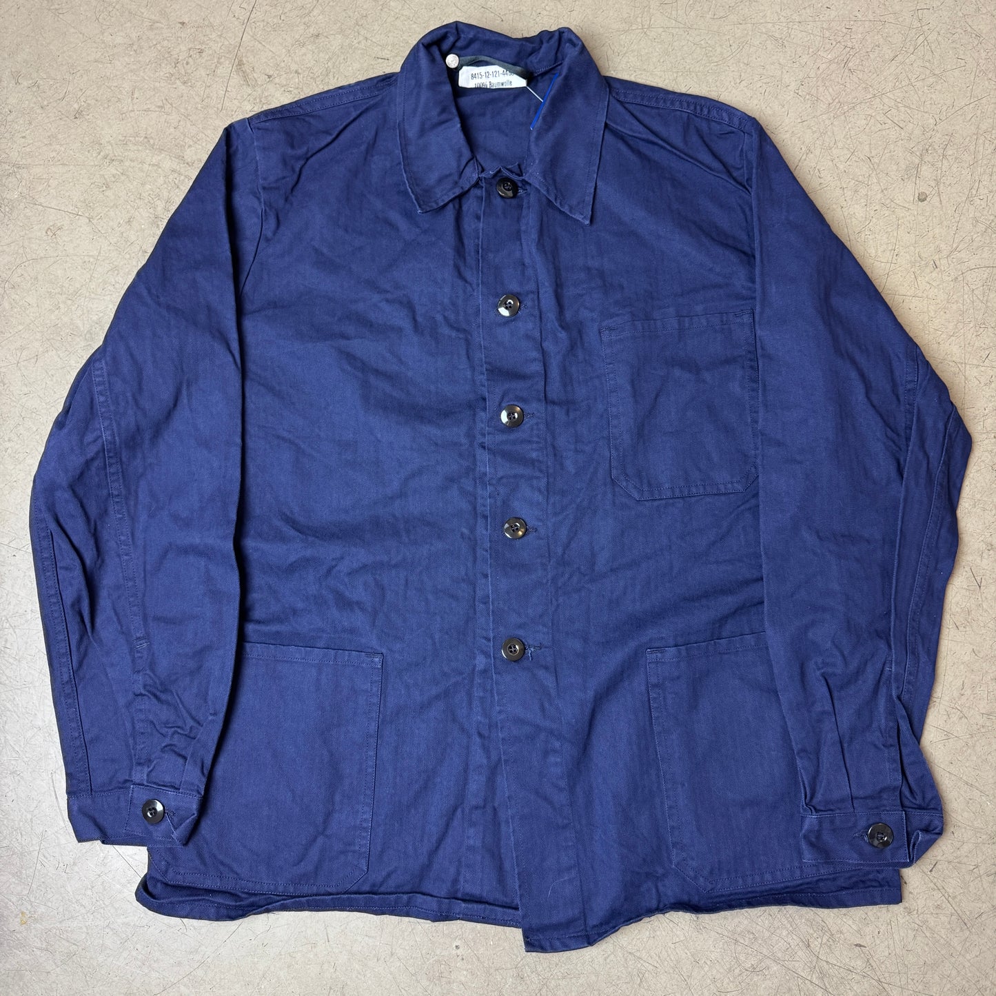 (M-L) French Work Shirt blau
