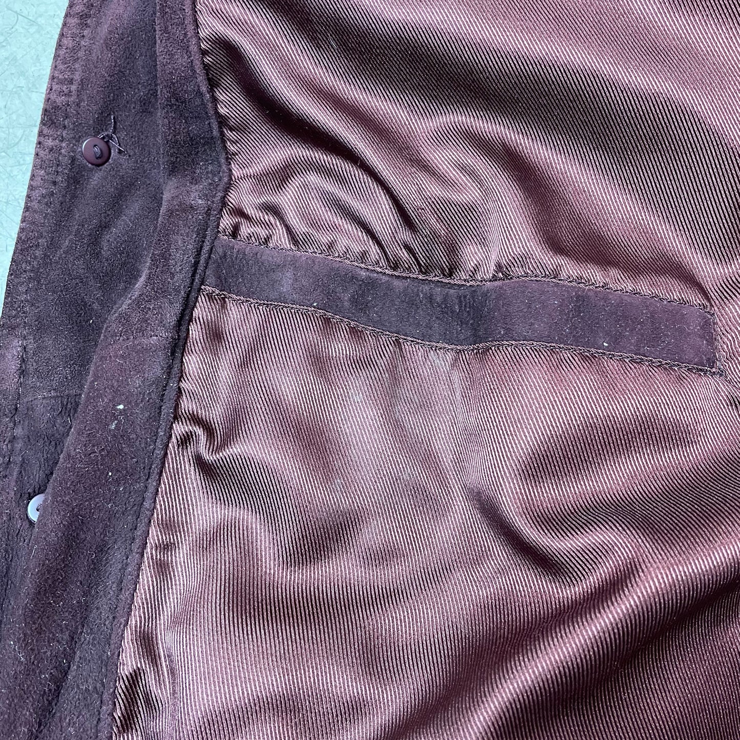 (M) Wildleder Bomberjacke burgundy dunkelrot