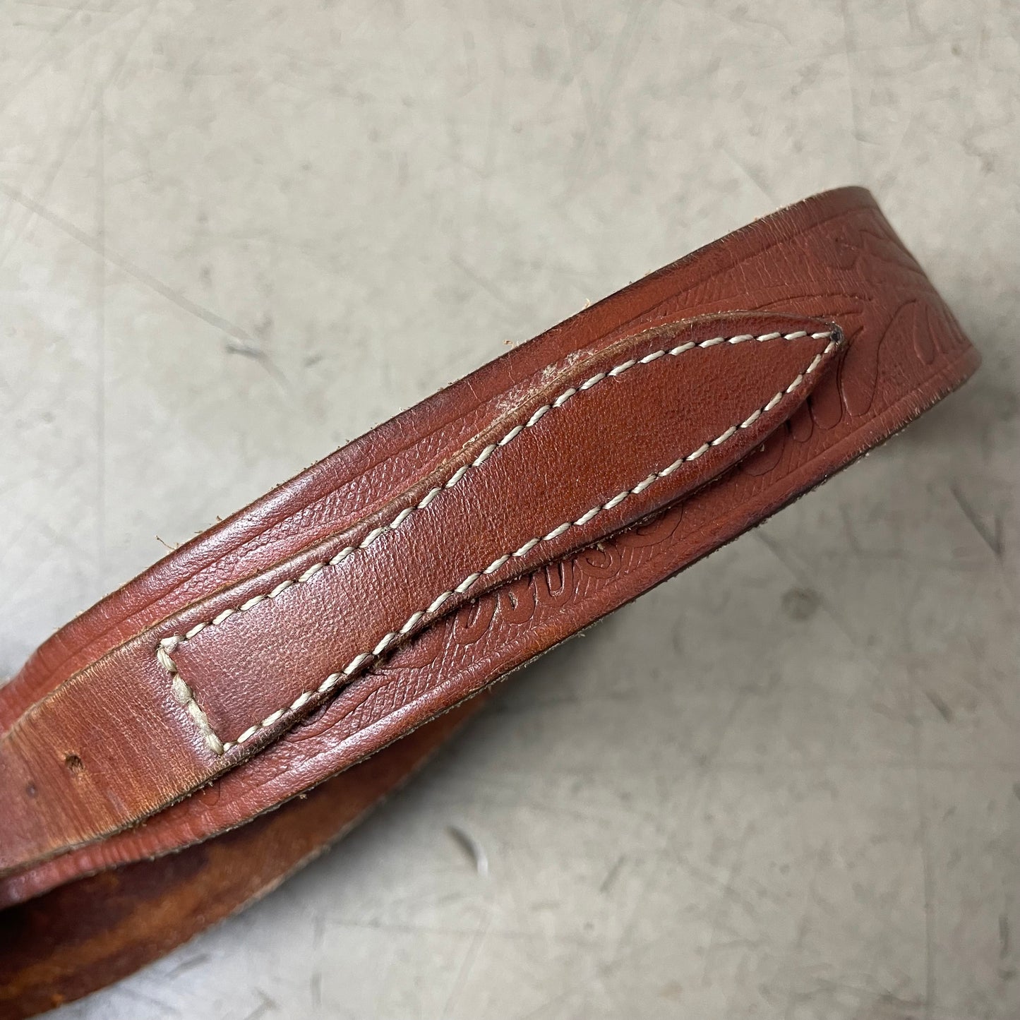 Vintage Western Ledergürtel braun 100cm