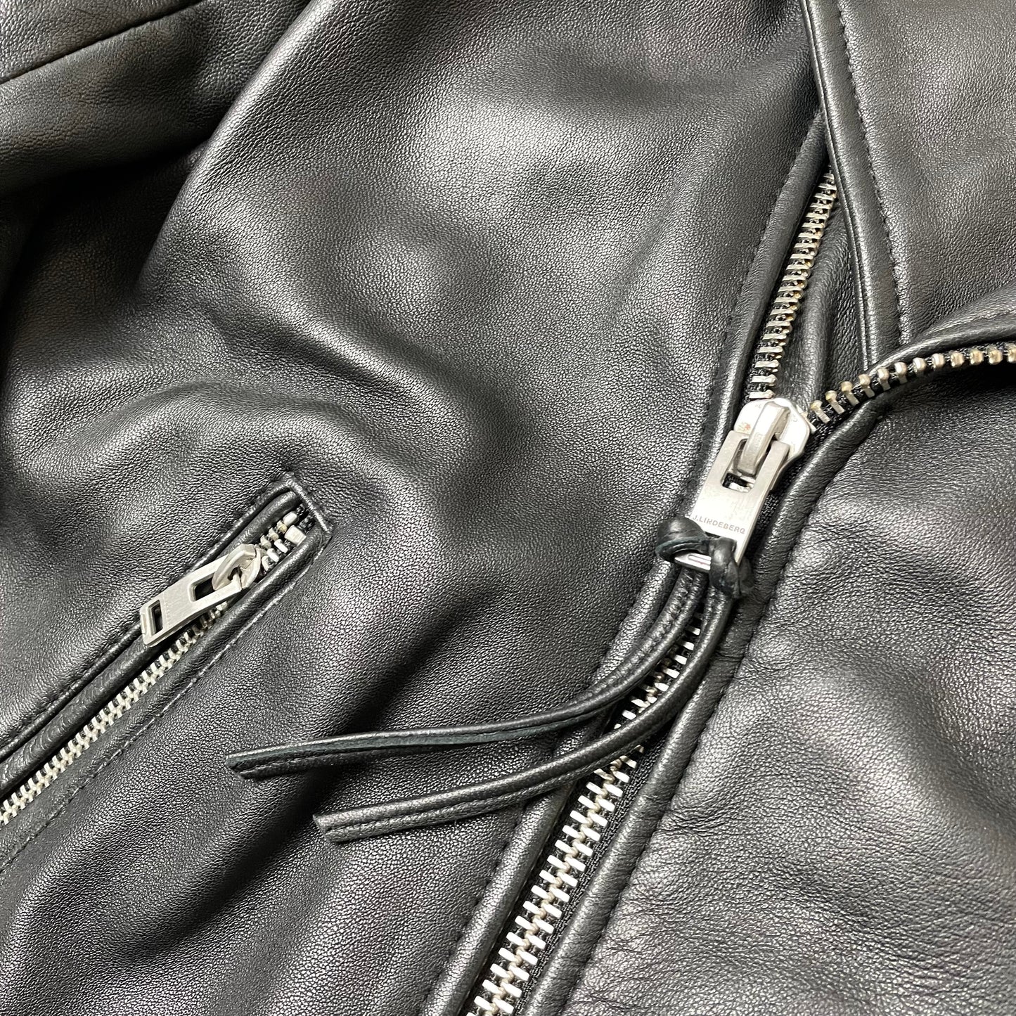 (M) J.Lindeberg Biker Lederjacke schwarz
