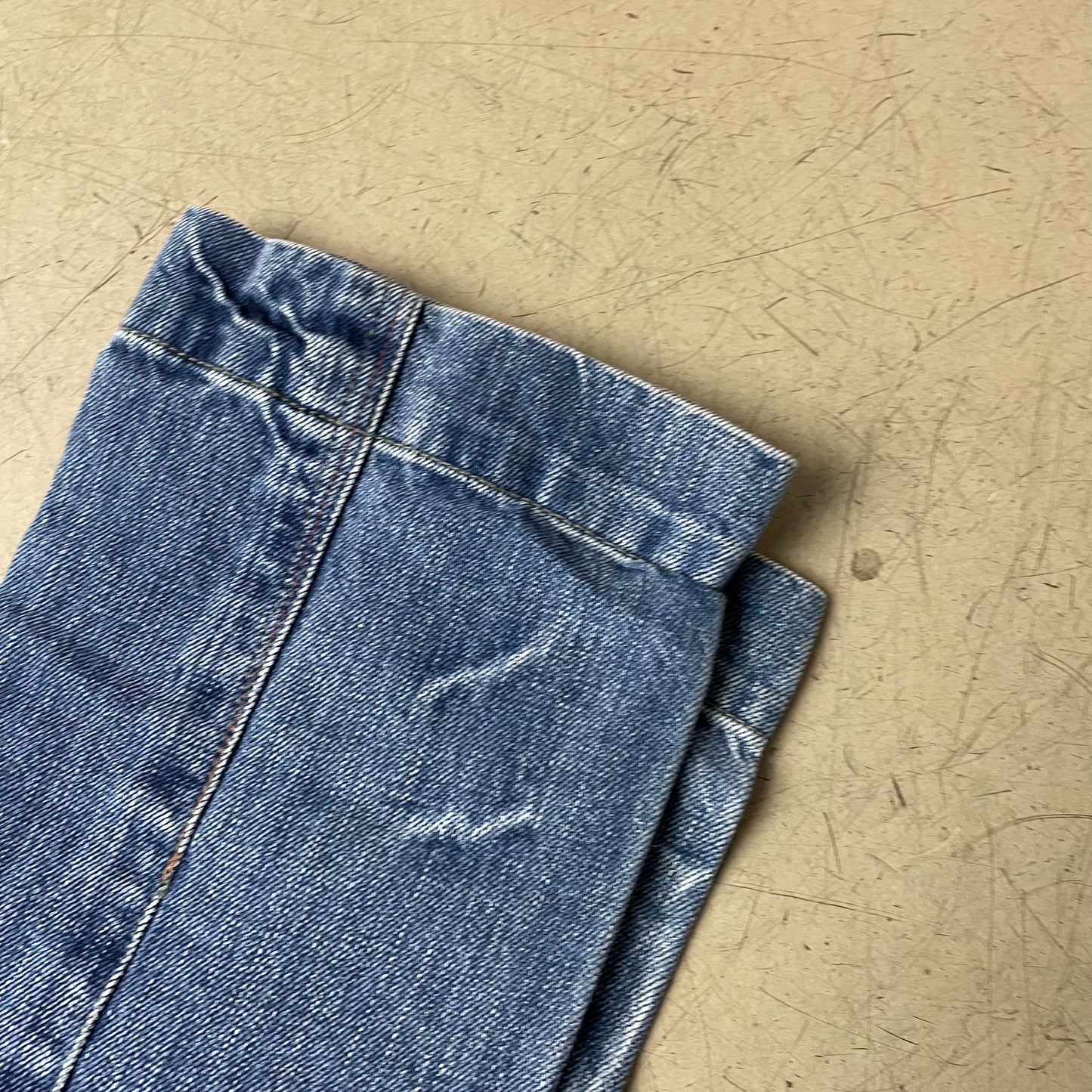 (S-M) 2000s Just Cavalli Low Waist 3/4 Jeanshose blau Cow Hide 26 40