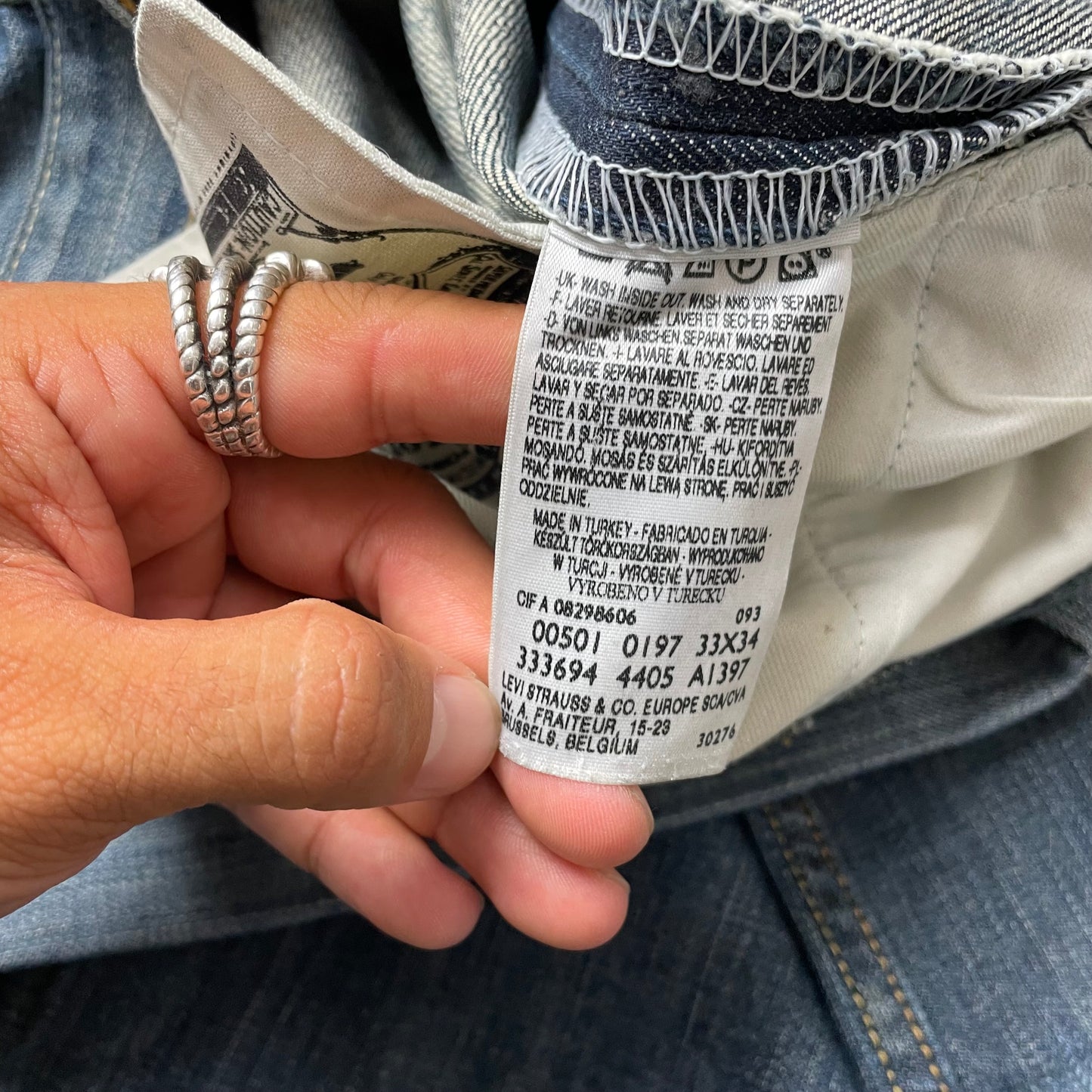 (M) Levi’s 501 Jeanshose blau W33L34