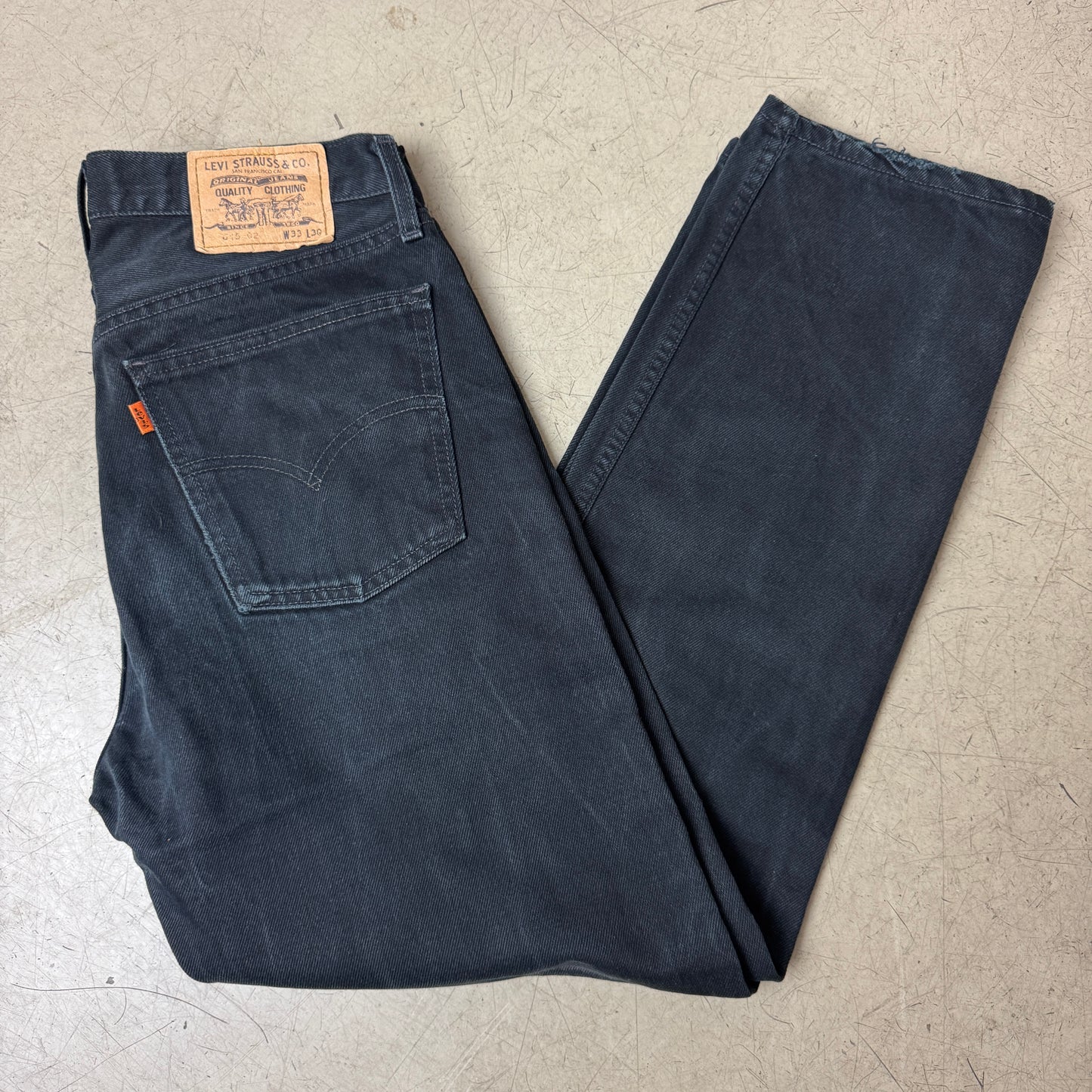 (M) Vintage Levi’s 615 02 Orange Tab Jeanhose W33/L30