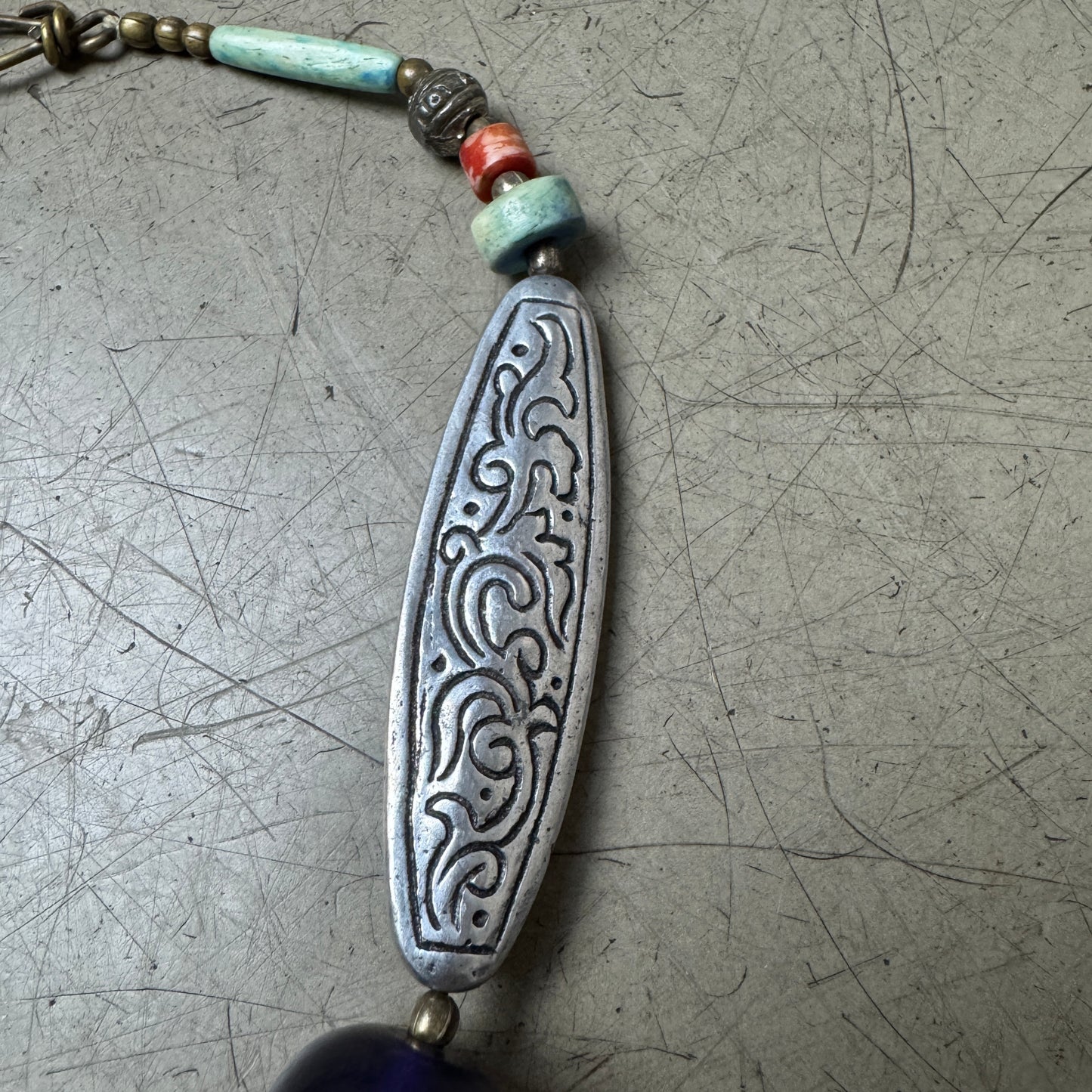 Native Amulet Stein Halskette
