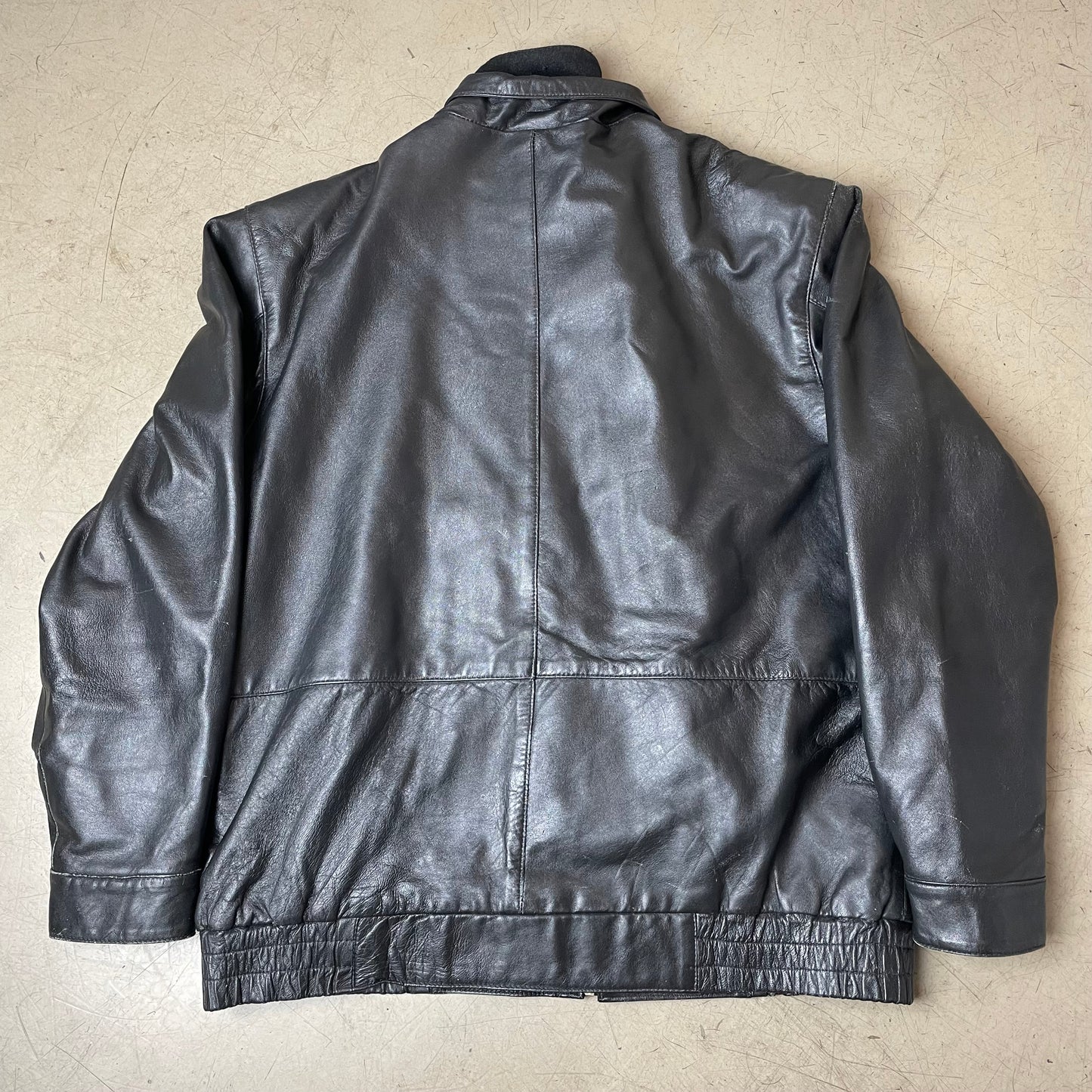 (L) Lederjacke schwarz