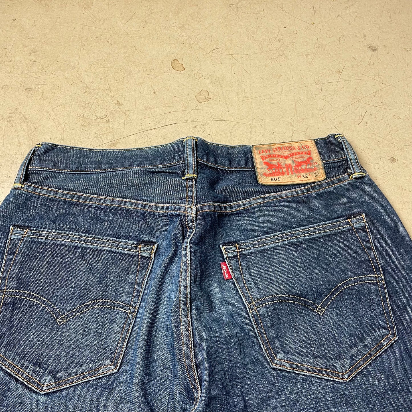 (M) 501 Levi’s Jeanshose blau W32L34