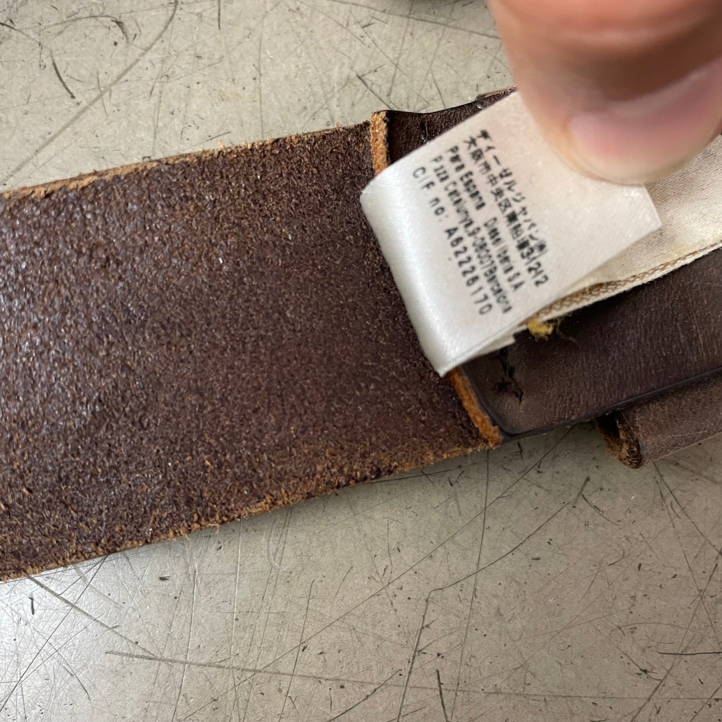 Vintage Diesel Faded braun Ledergürtel 108cm