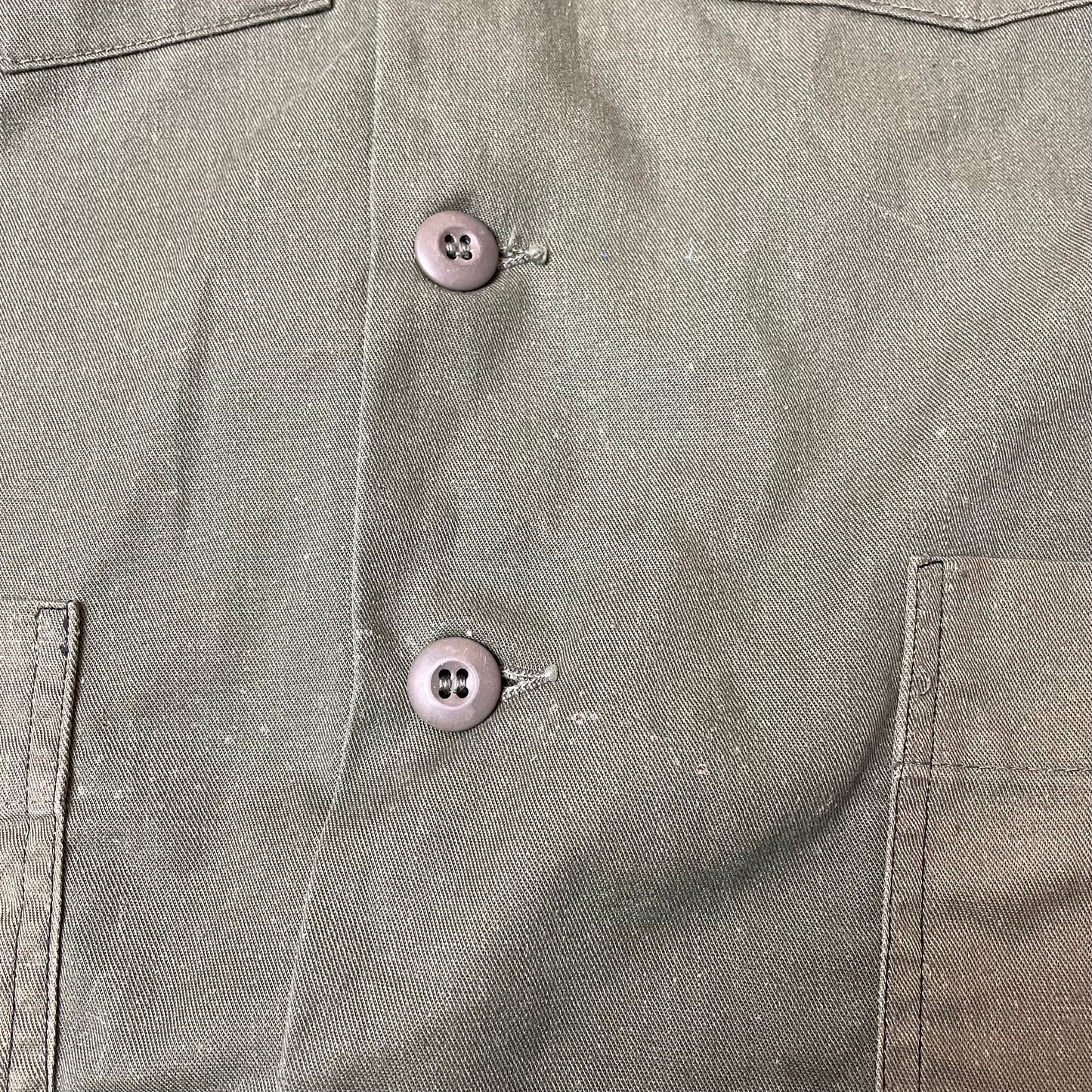 (L-XL) 1980s OG507 US Army Hemd grün