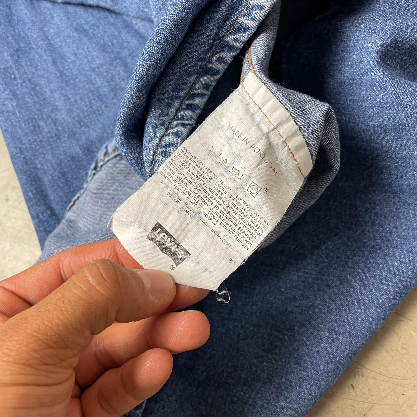(XL) 1990s Levi’s Jeanshemd Denim Blau Western