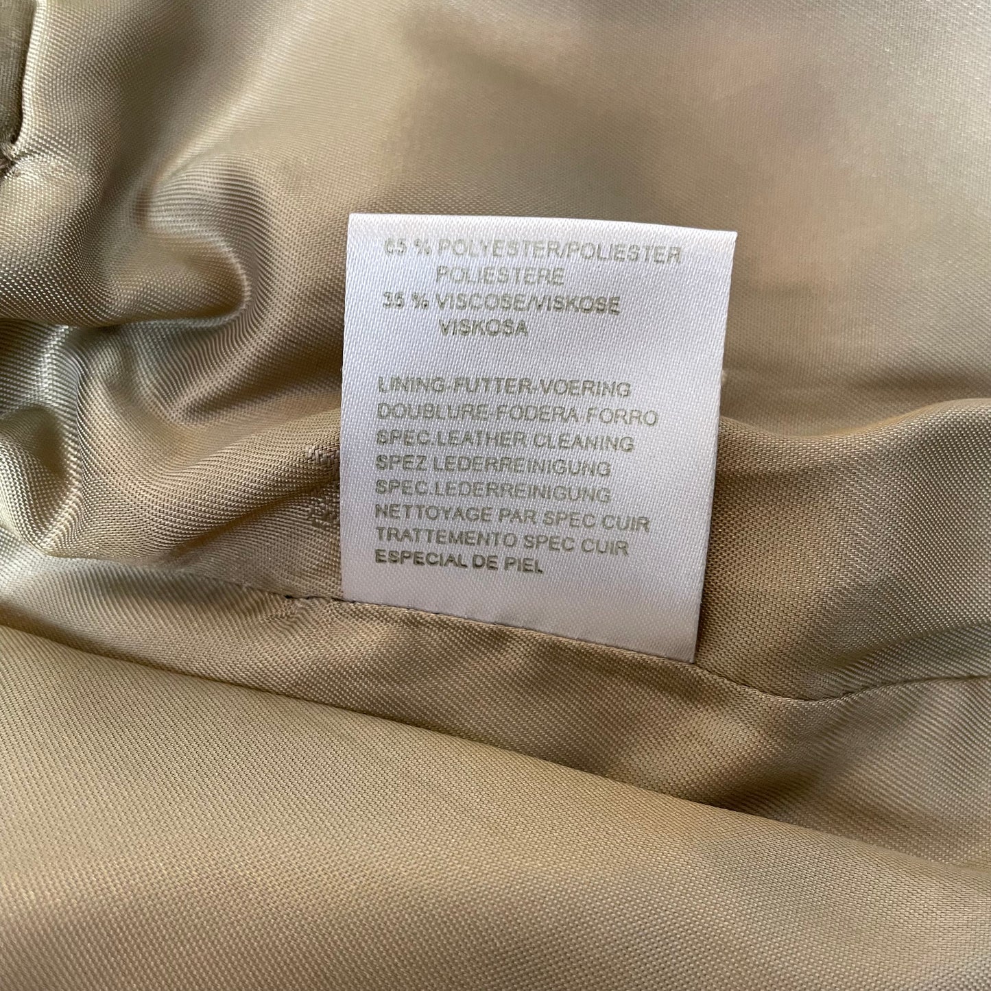 (M) Lederjacke beige