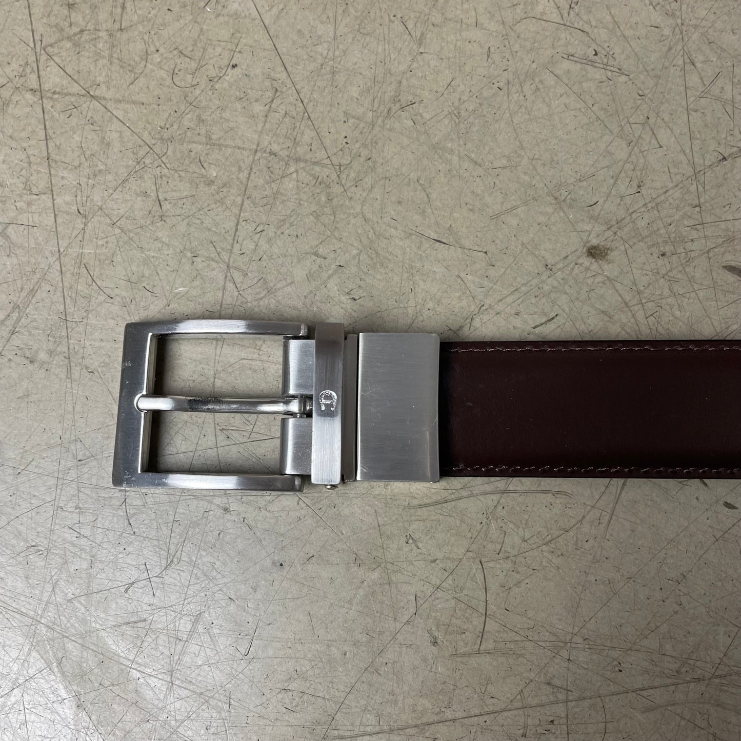 Aigner Wendebar Ledergürtel schwarz braun 102cm
