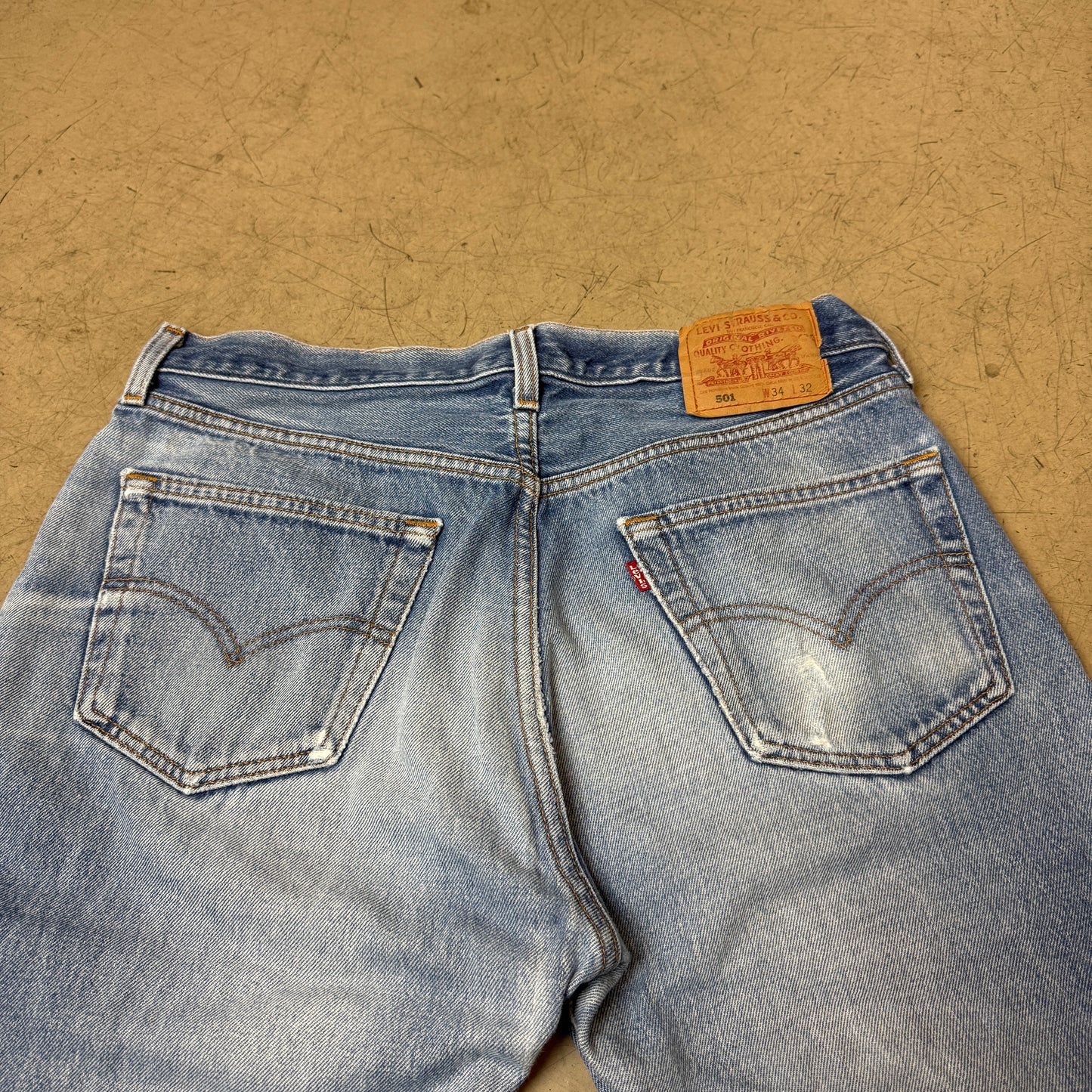 (L) Levi’s 501 Jeanshose Hellblau W34/L32