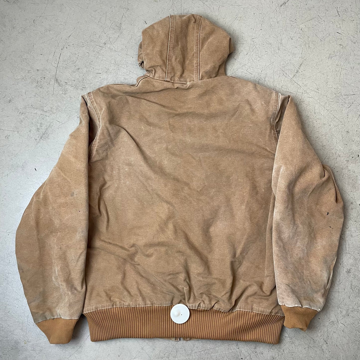 (L) Carhartt Active Hooded Jacket Braun Made in México Tall
