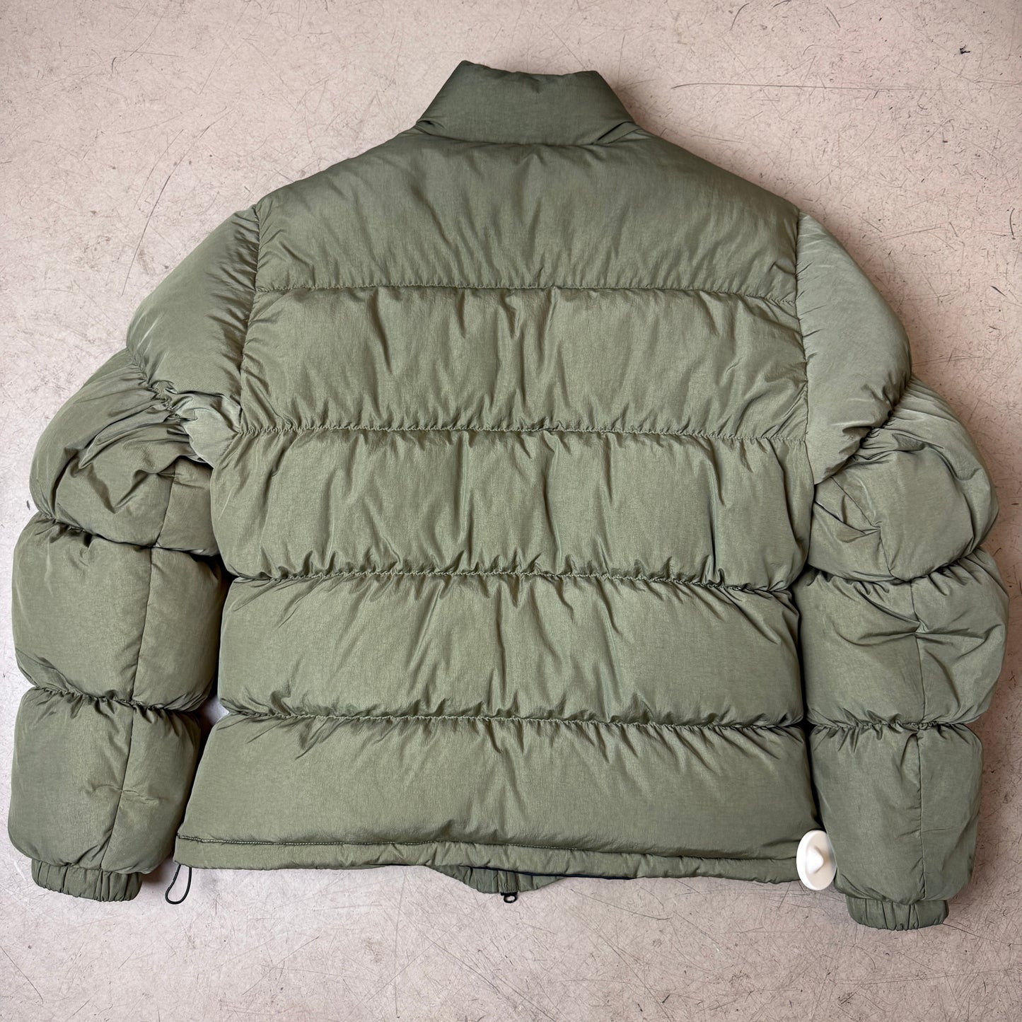 (L) Stüssy Logo Stick Pufferjacke Olive