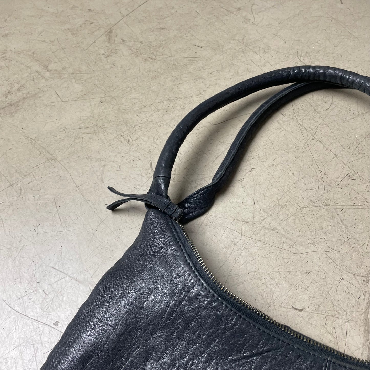 Legend Leder Side Bag Tote Bag Tasche schwarz