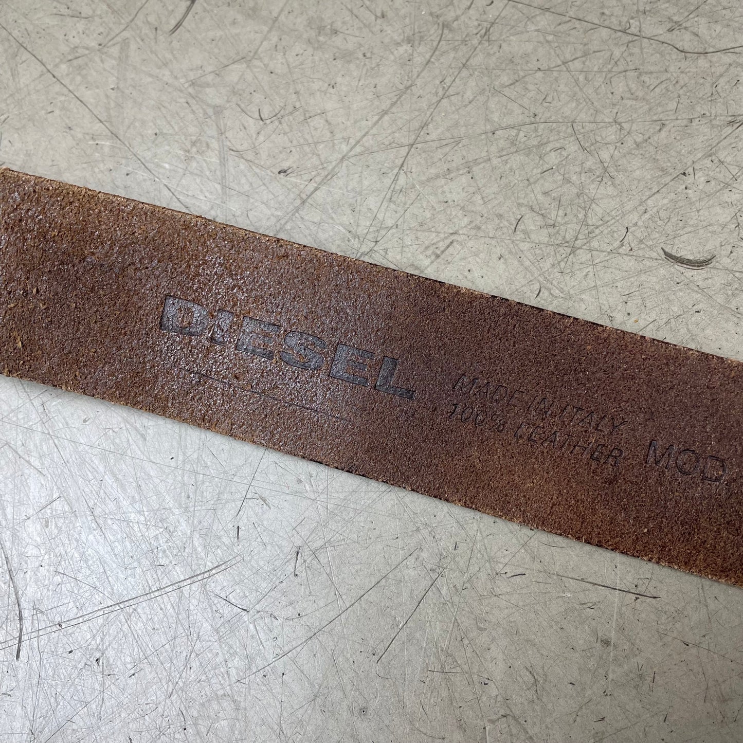 Vintage Diesel Faded braun Ledergürtel 108cm