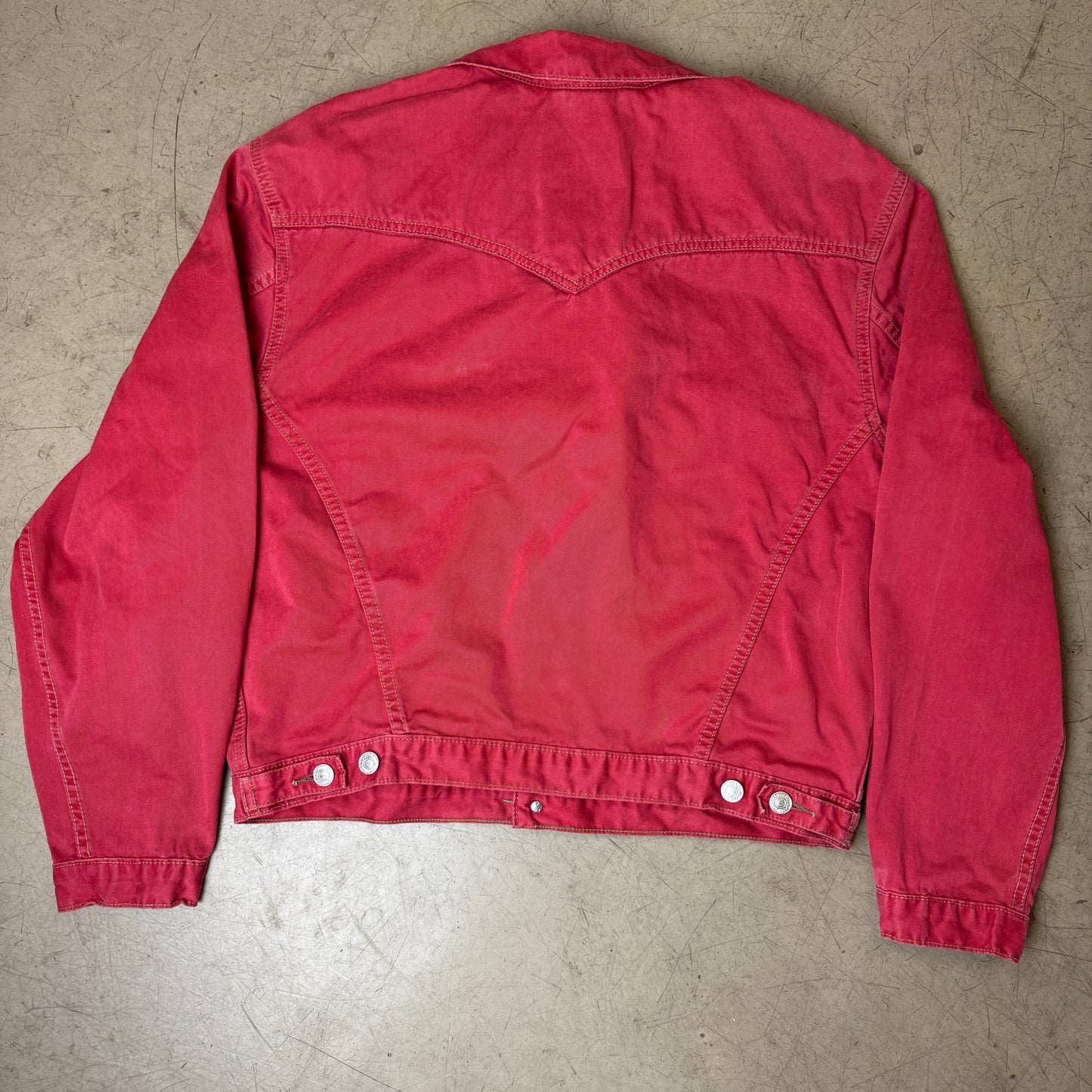 (S) Wmn 1990s Levi’s Jeansjacke Faded rot Black Label
