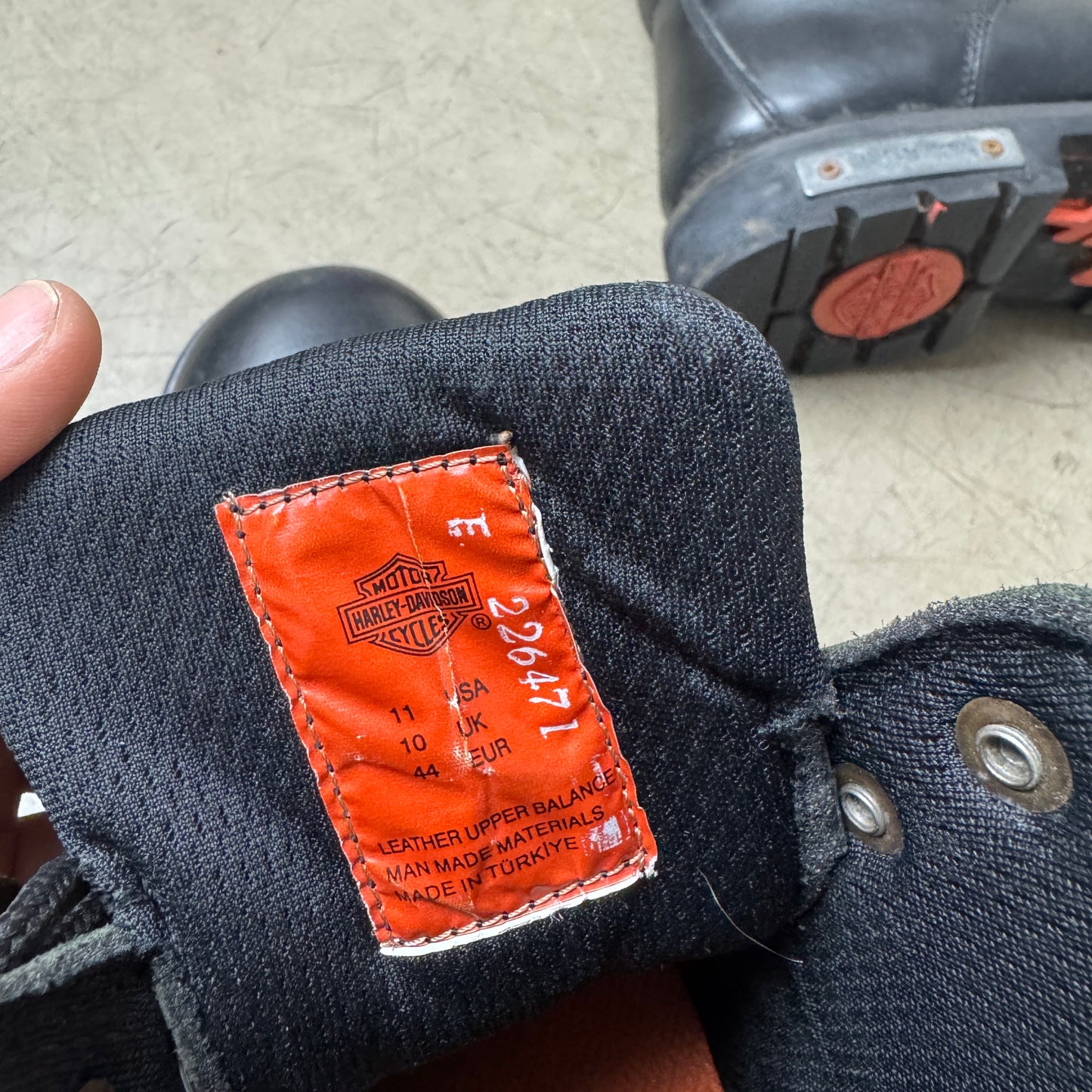 (44) Harley Davidson Echtleder Biker Boots